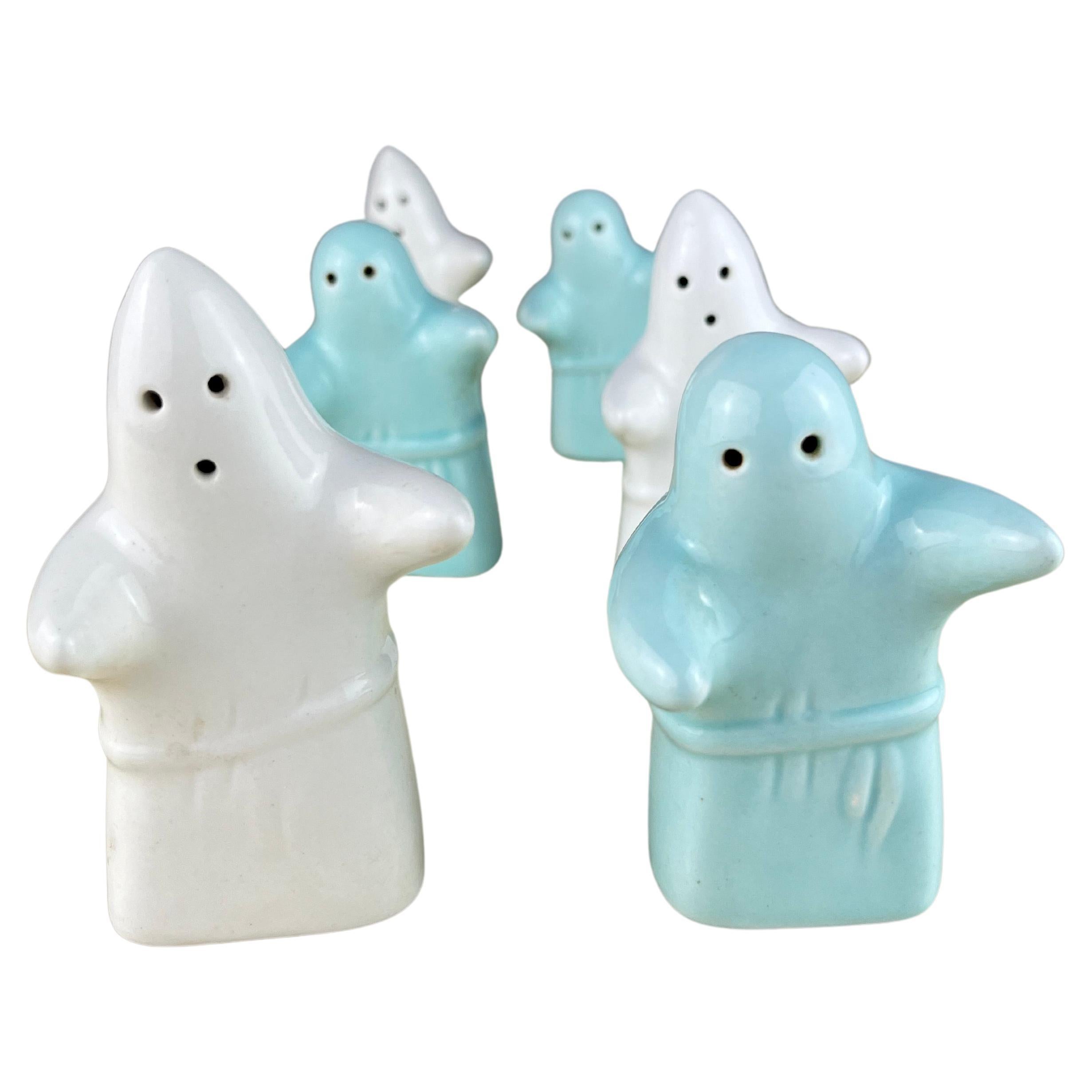 Set of 6 Ghost Salt and Pepper Dispensers, Italy, 1980s  For Sale