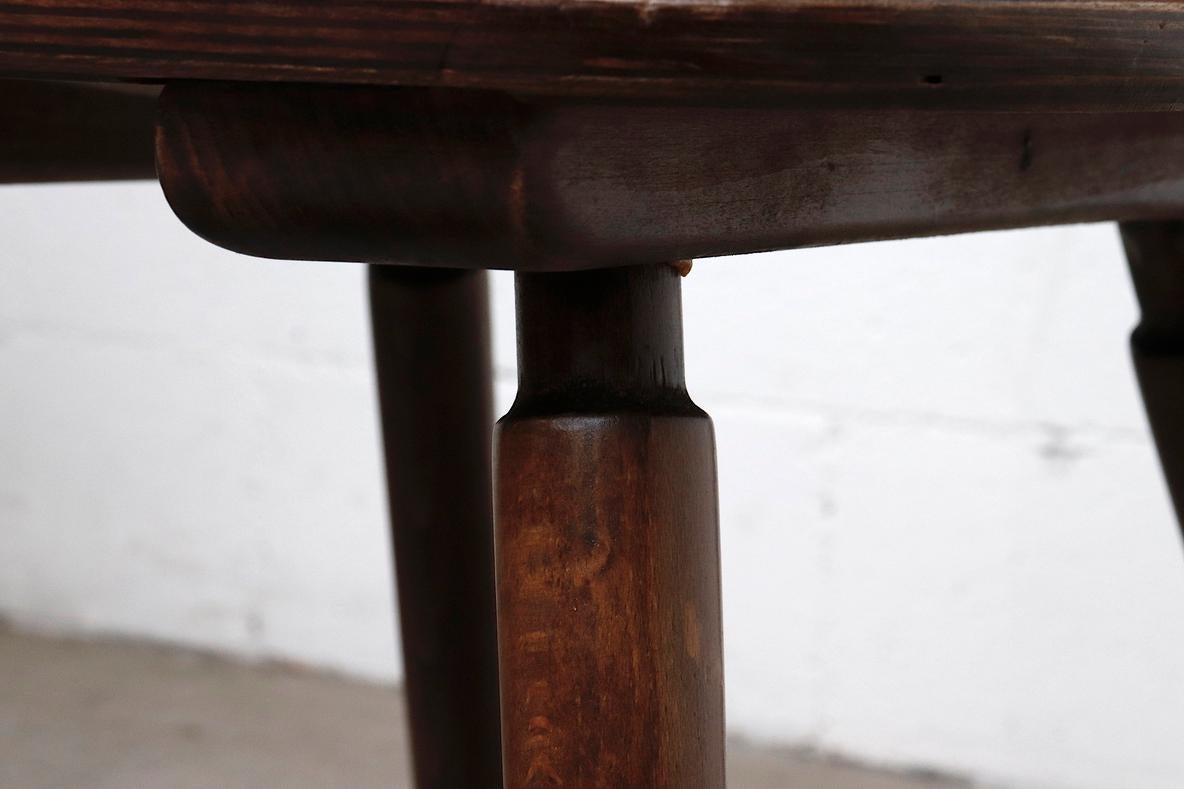 Set of 6 Gilbert Marklund Style Fan Back Brutalist Dining Chairs 4