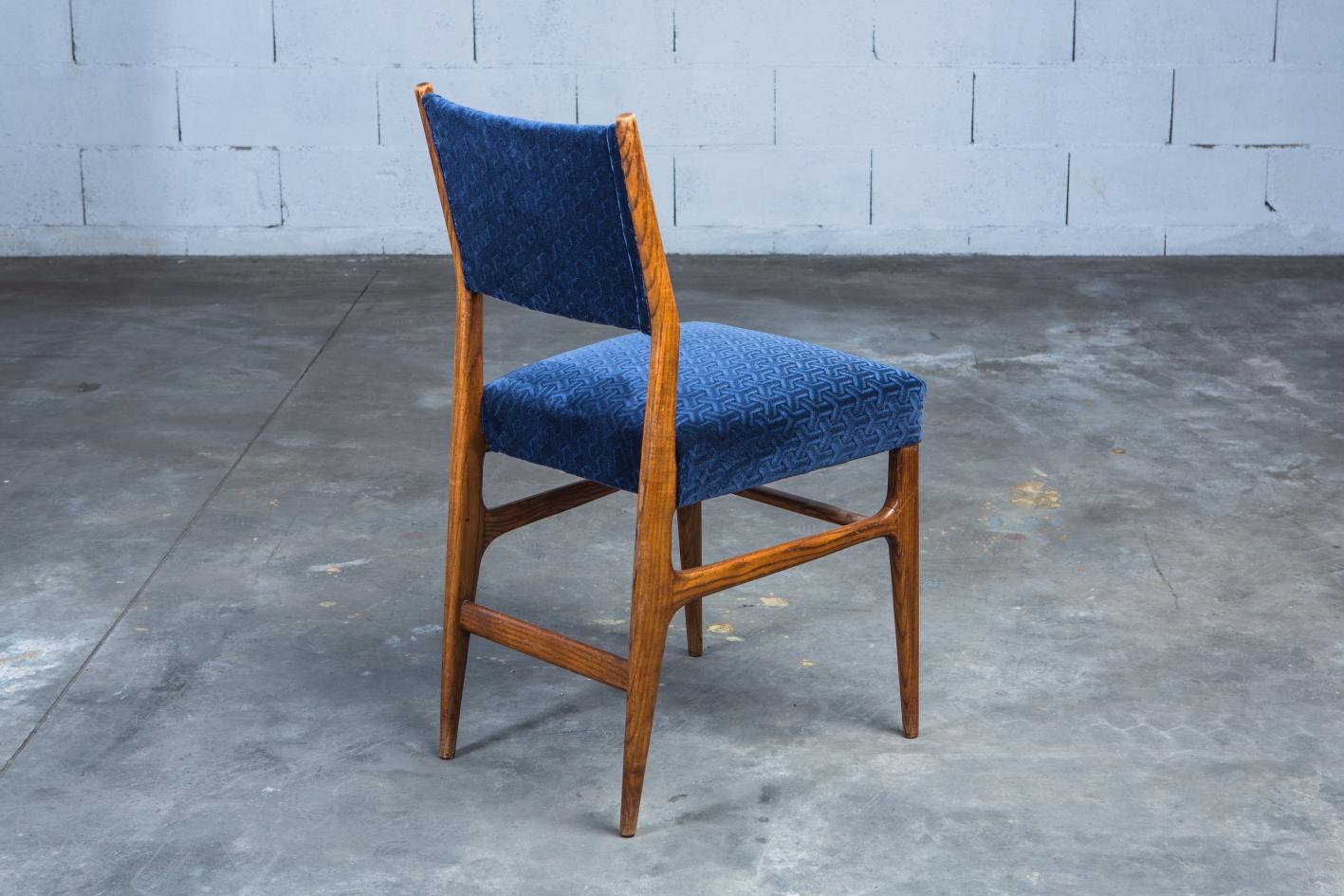 20th Century Set of 6 Gio Ponti Dining Chairs for Cassina, Italy, 1950s