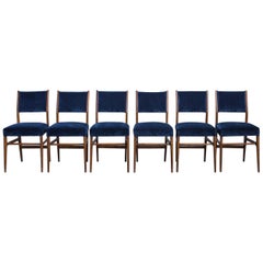 Set of 6 Gio Ponti Dining Chairs for Cassina, Italy, 1950s