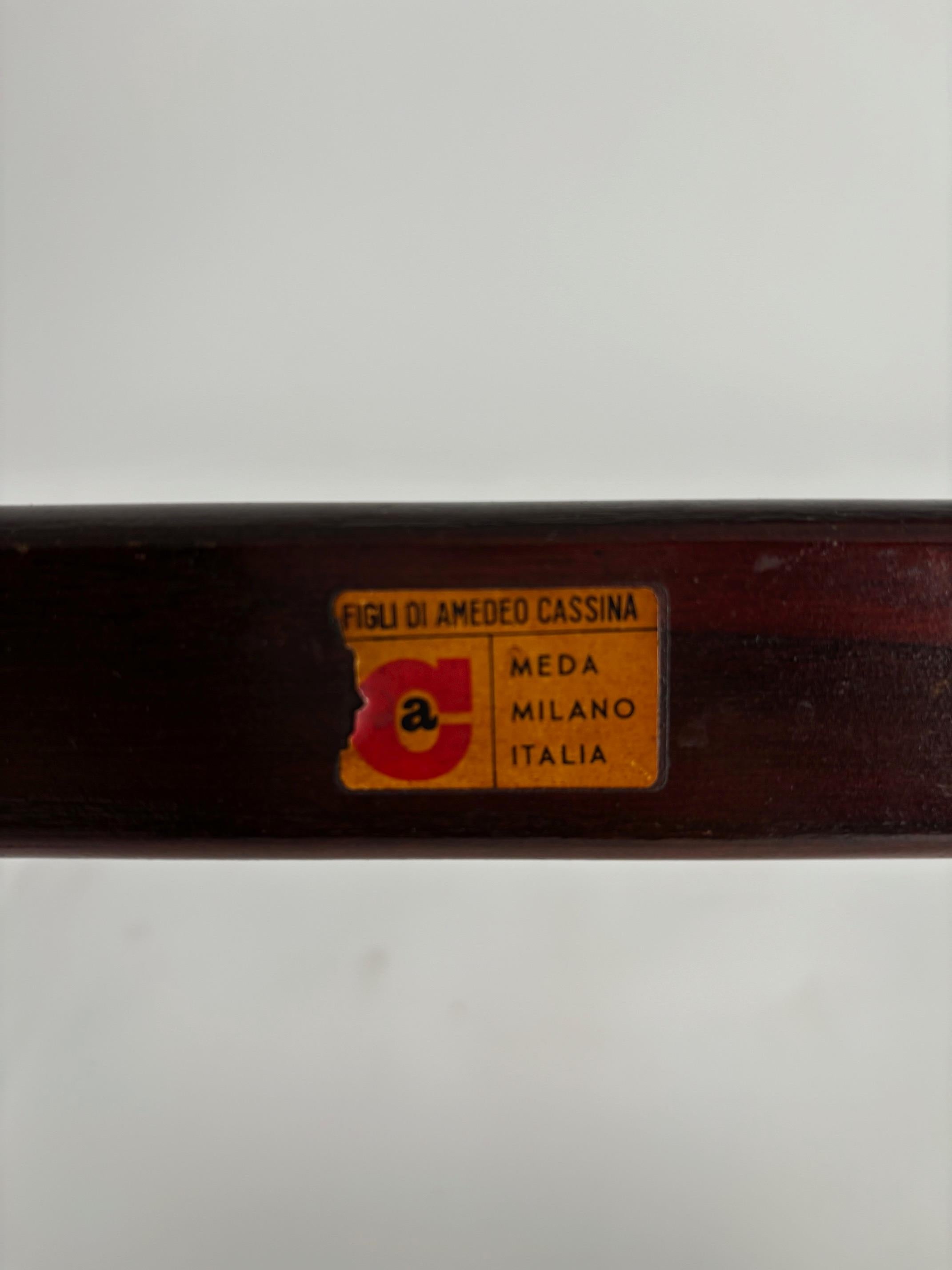 Set of 6 Gio Ponti Leggera Model 646 Dining Chairs for Cassina, Italy, 1950s For Sale 3