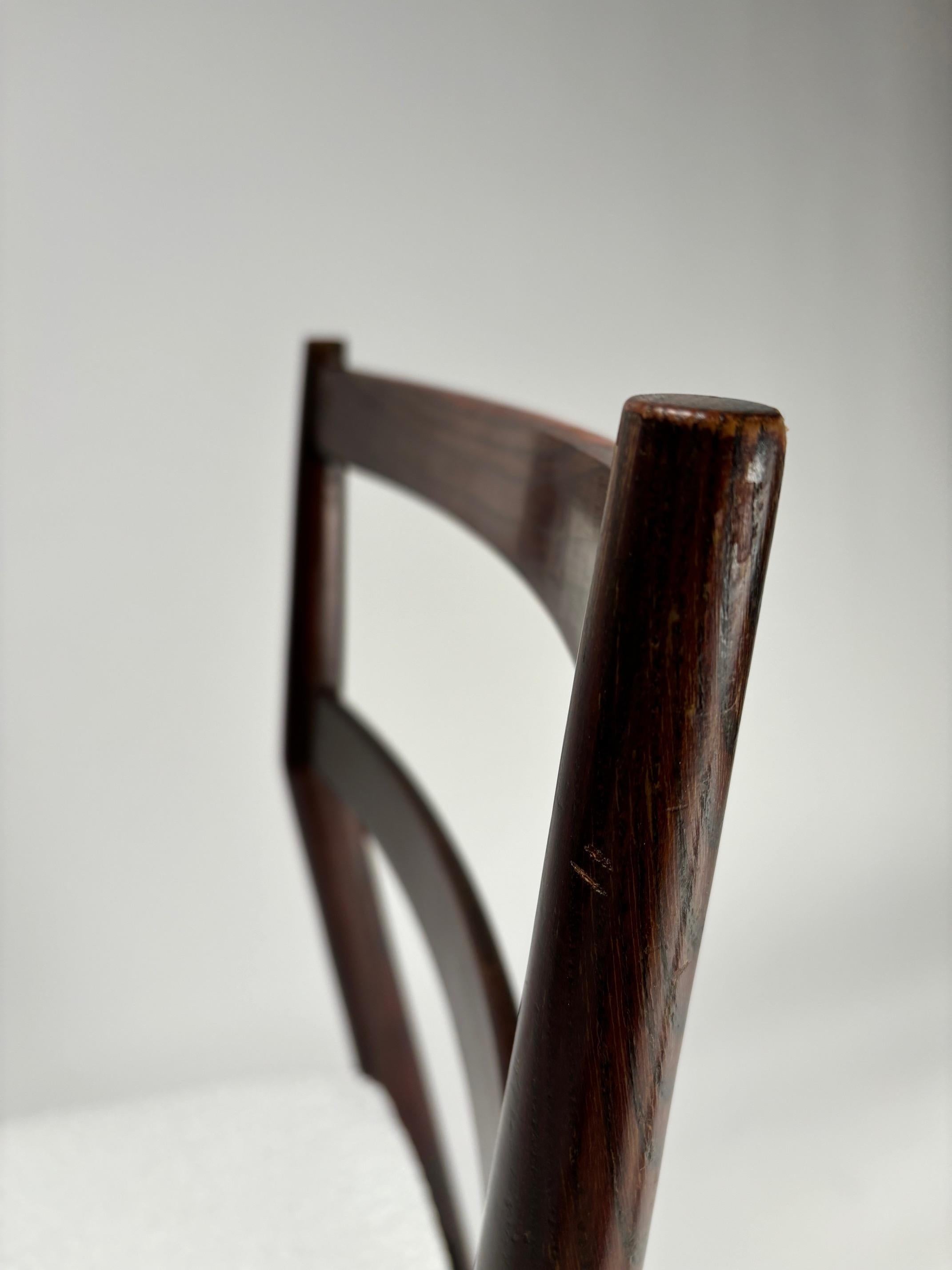 Set of 6 Gio Ponti Leggera Model 646 Dining Chairs for Cassina, Italy, 1950s In Good Condition For Sale In Argelato, BO