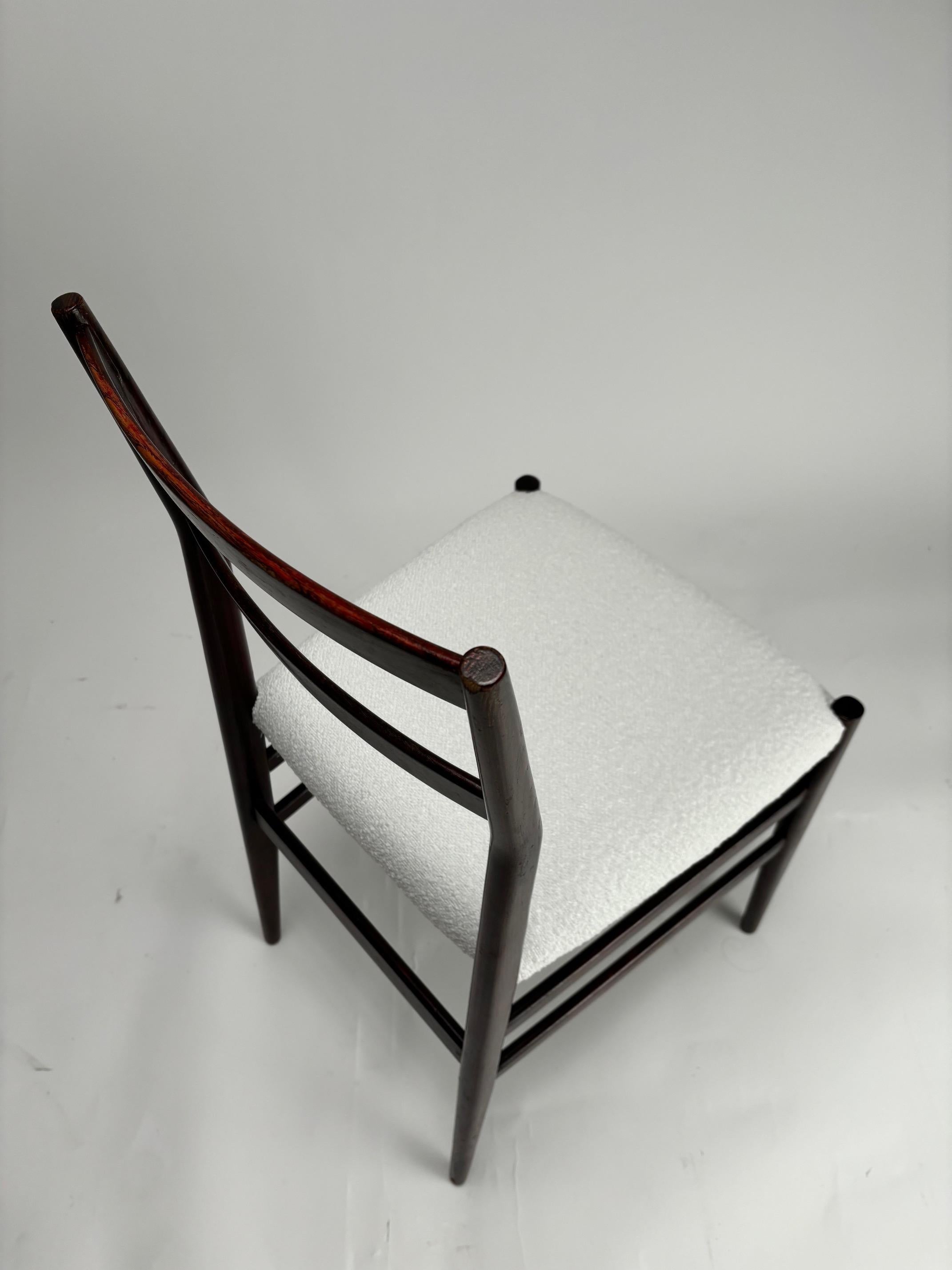 Set of 6 Gio Ponti Leggera Model 646 Dining Chairs for Cassina, Italy, 1950s For Sale 1