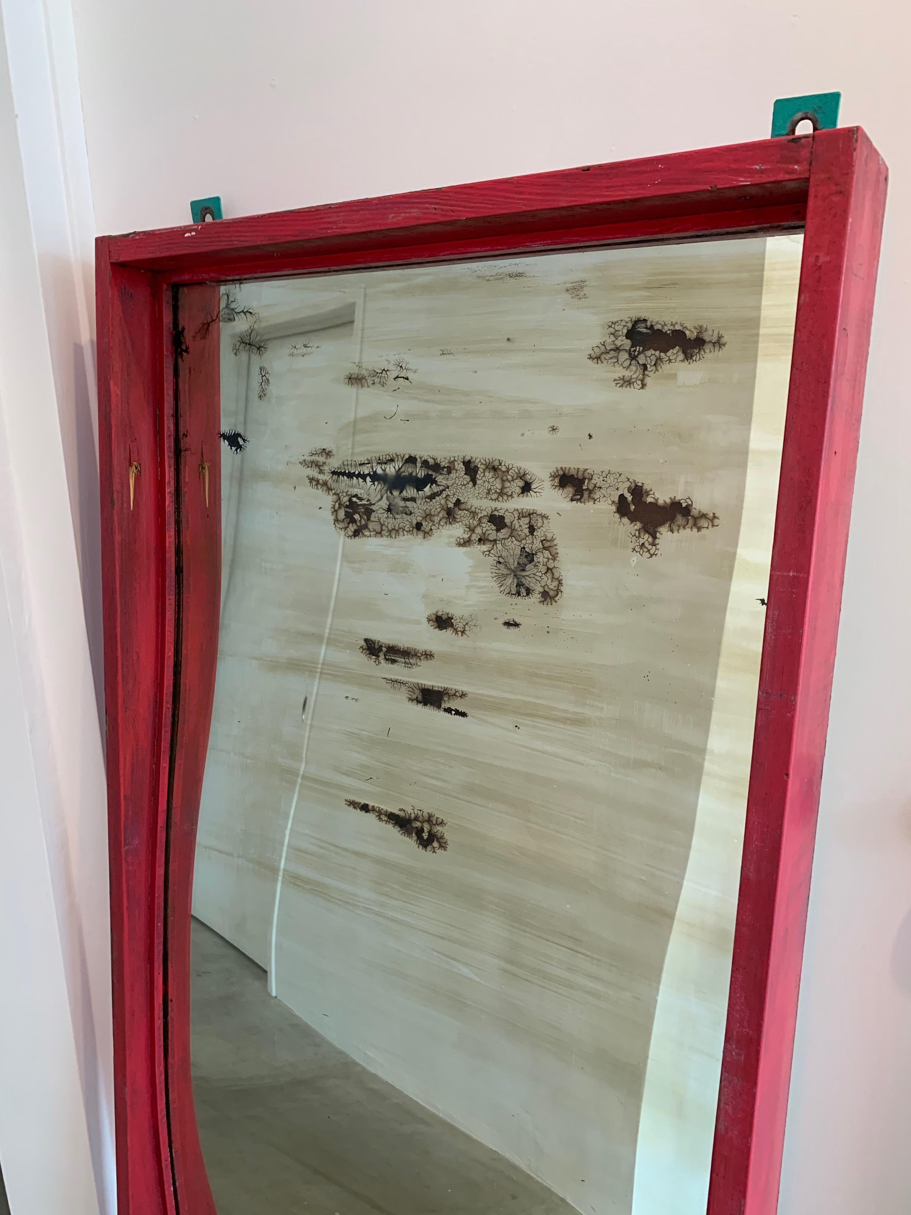 Set of 6 Glass Carnival Mirrors In Good Condition In Los Angeles, CA