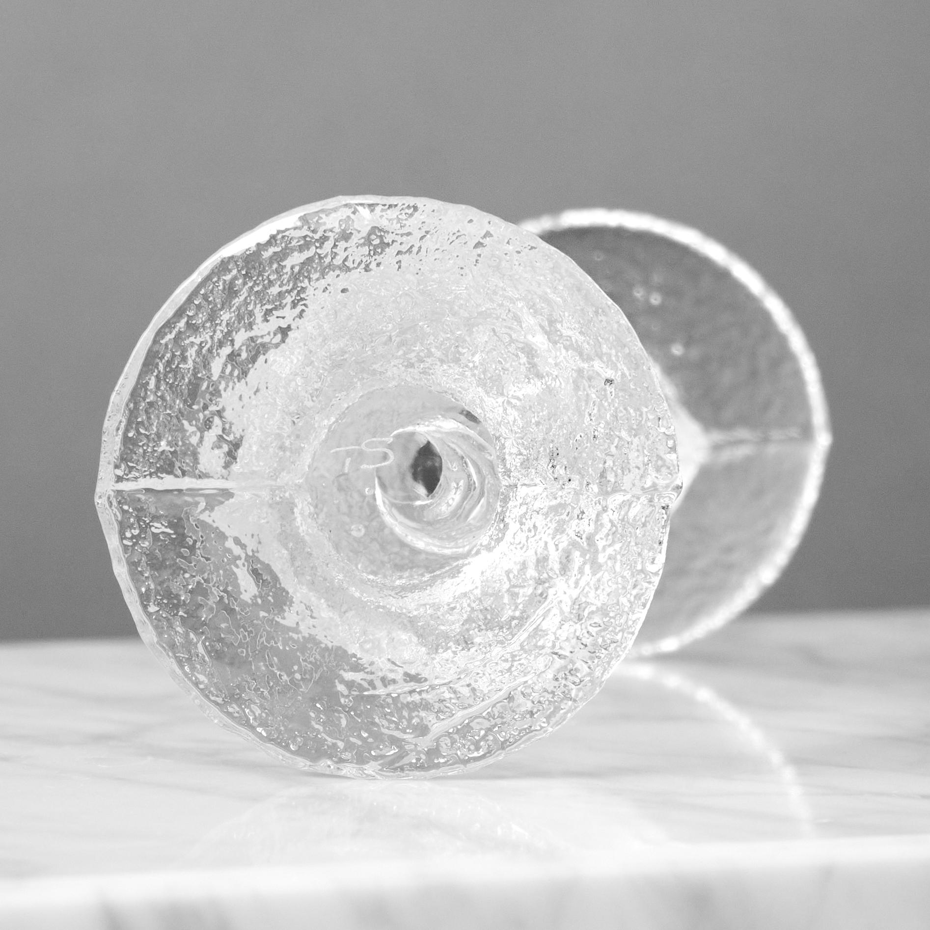 Satz von 6 Glas-Leuchtern 'Festivo' von Timo Sarpaneva, Iittala, Finnland, 1960er Jahre im Angebot 1