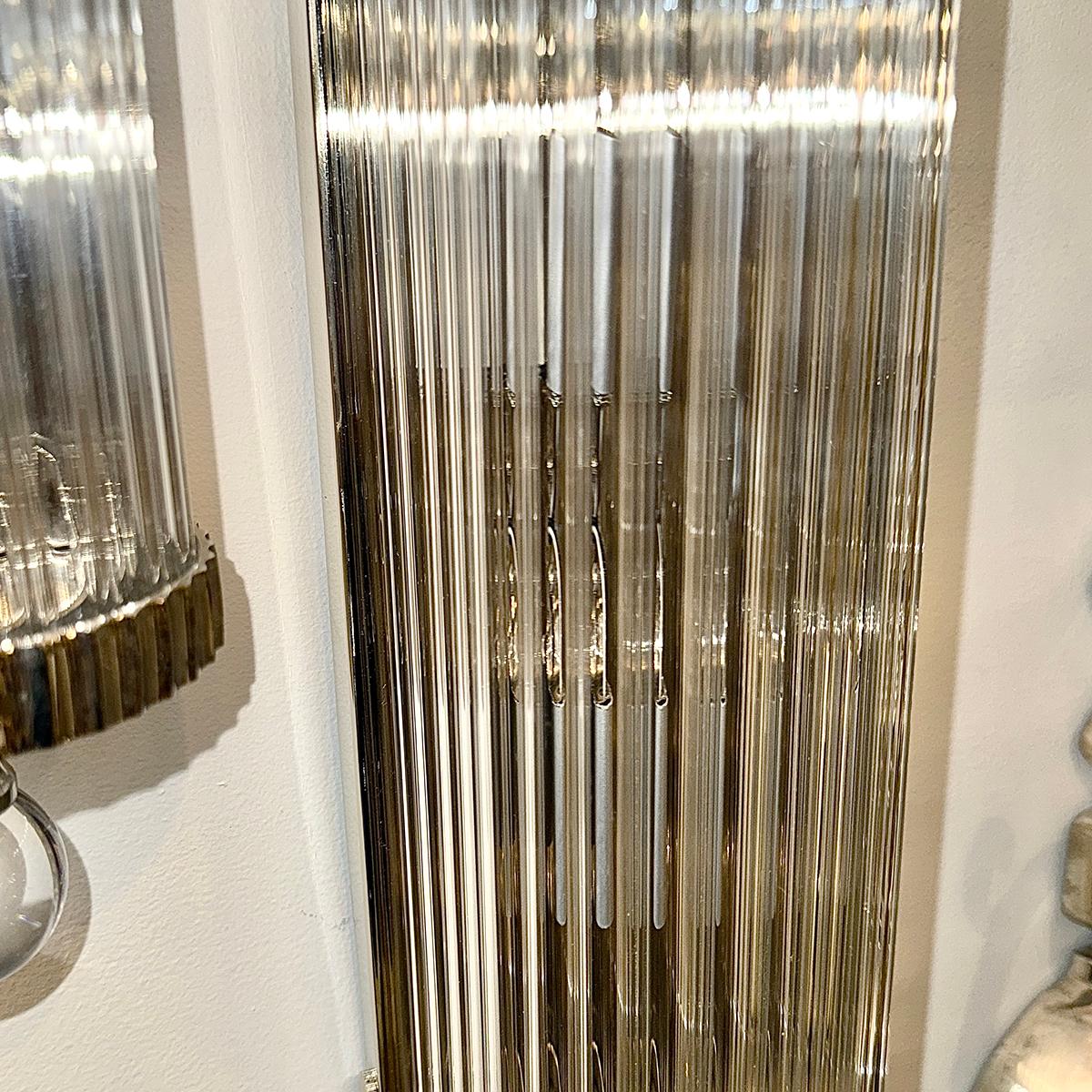 Set di 6 lampade a stelo in vetro, vendute a coppia In condizioni buone in vendita a New York, NY