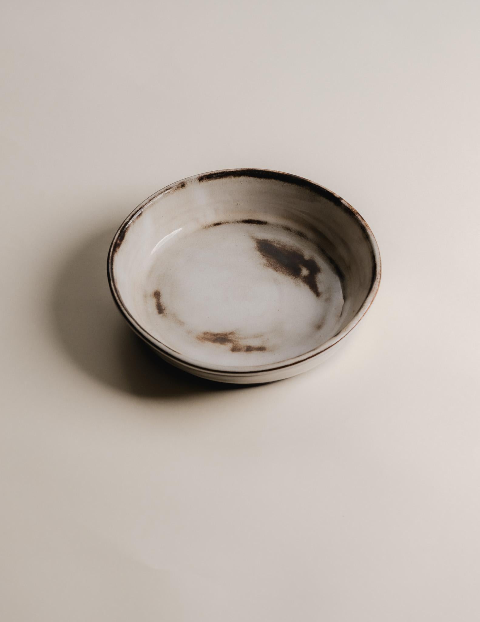 Mid-Century Modern Set of 6 Glazed Ceramic Plates, Gérard Hoffman, 1970s For Sale