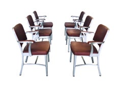 Set of 6 GoodForm Aluminum Armchairs by the General Fireproofing Co.