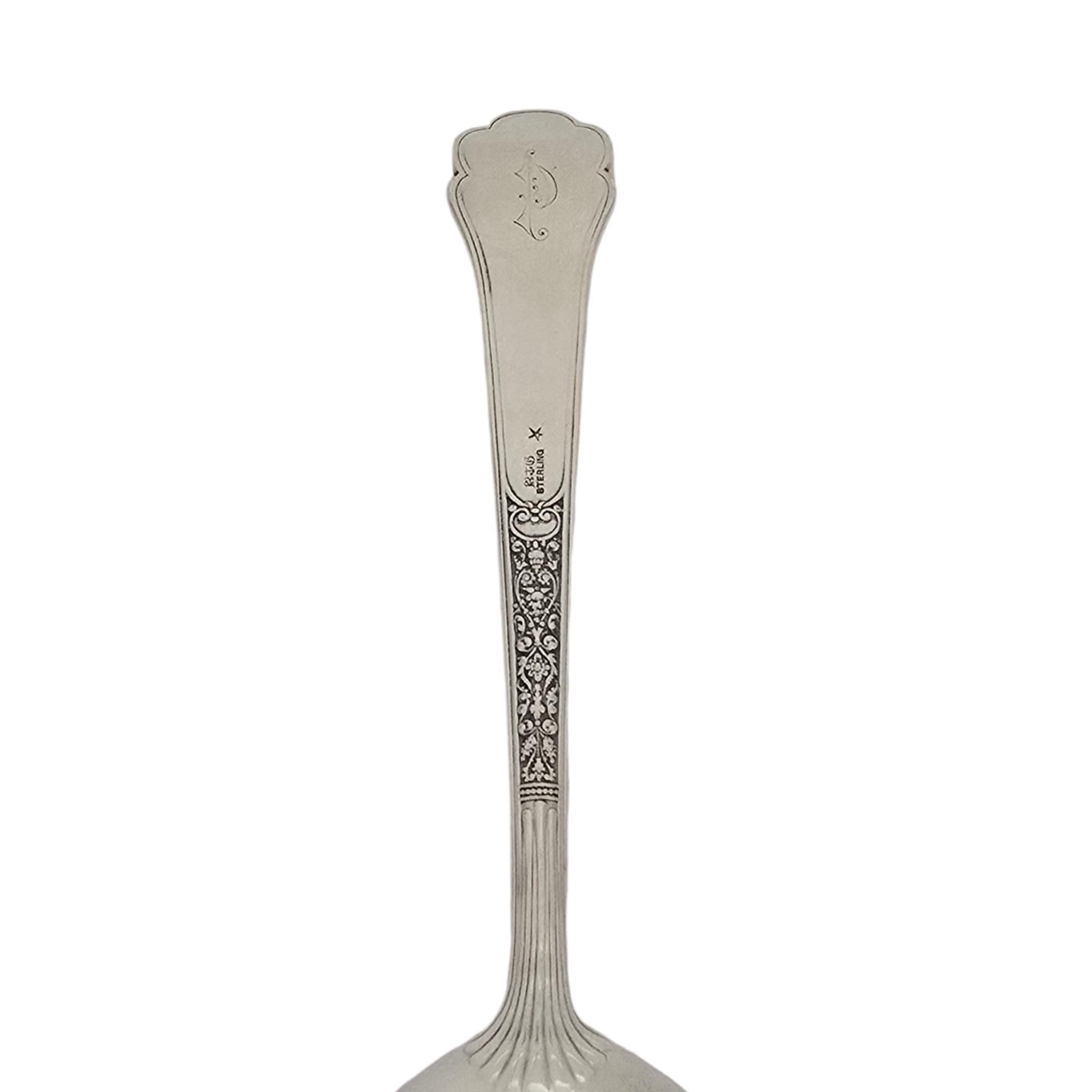 Set di 6 cucchiai da portata Gorham Medici Old Sterling Silver Mono 8 3/8