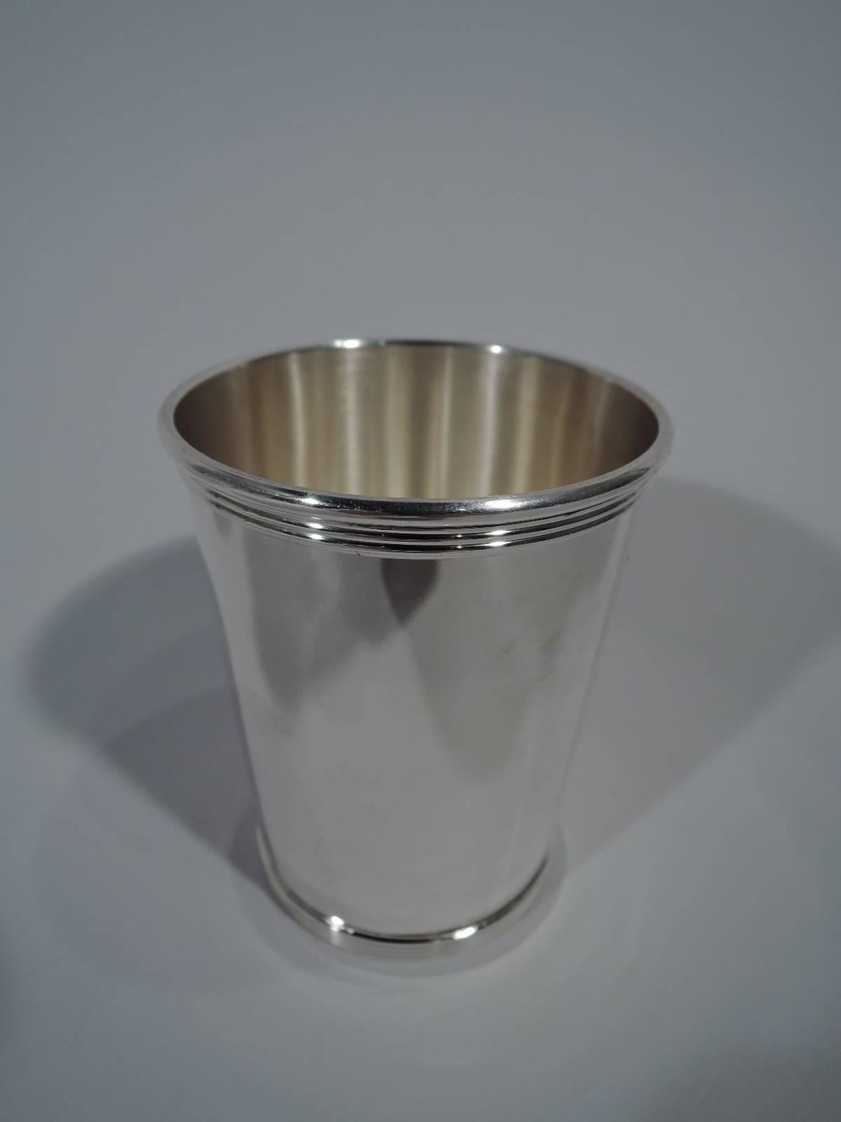 American Set of Six Gorham Newport Sterling Silver Mint Julep Cups