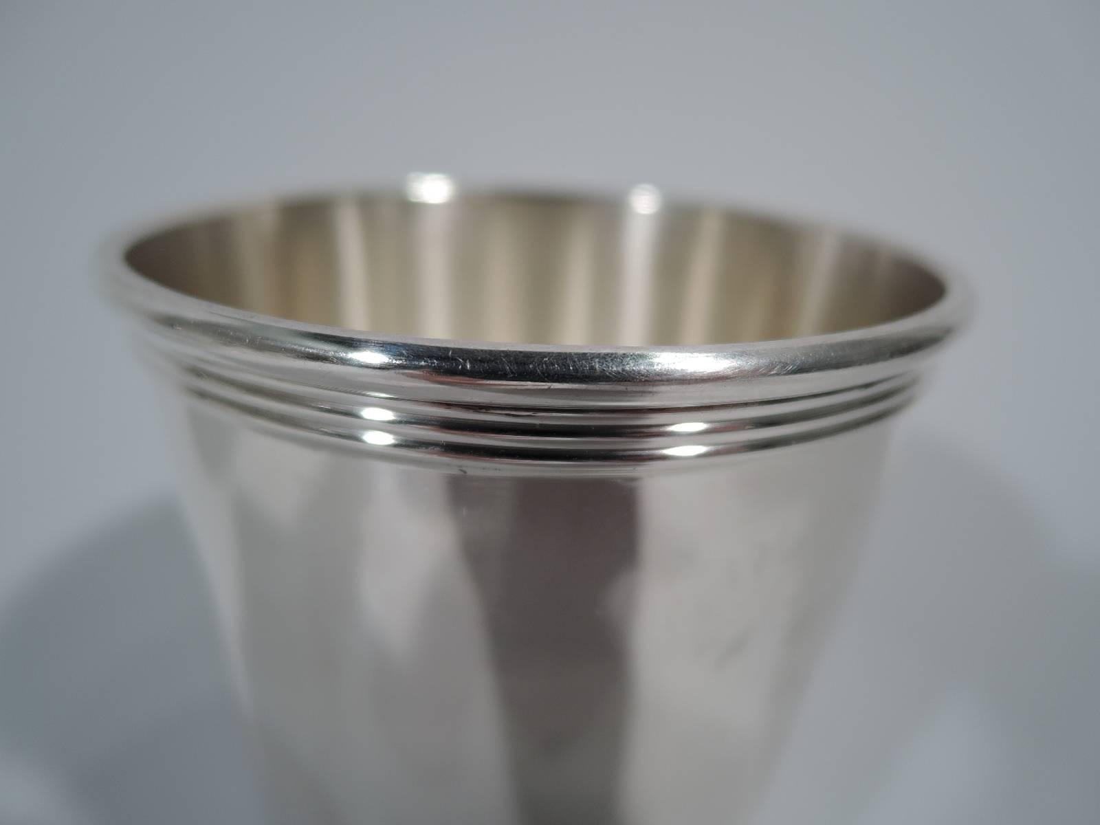 Set of Six Gorham Newport Sterling Silver Mint Julep Cups In Excellent Condition In New York, NY