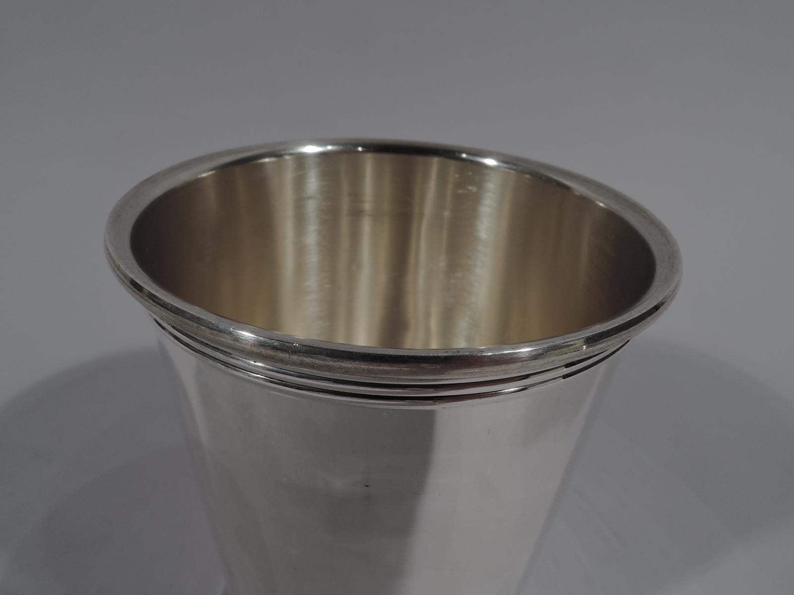 Set of 6 Gorham Newport Sterling Silver Mint Julep Cups In Excellent Condition In New York, NY