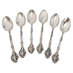 Set of 6 Gorham Versailles Sterling Silver Demitasse Spoons 4 3/8" w/Mono #17138