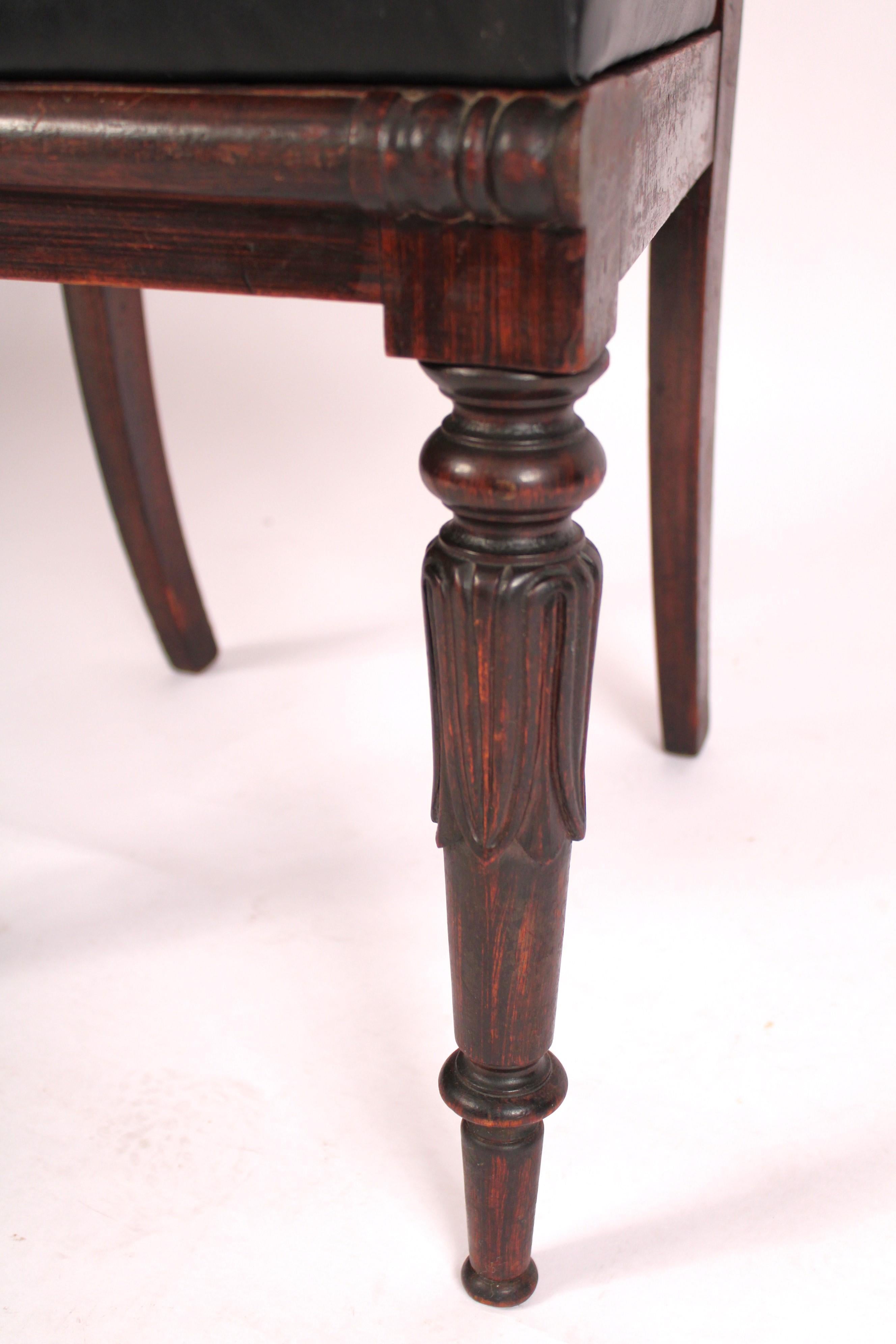 Set of 6 William IV Grain Painted Rosewood Dining Room Chairs For Sale 3