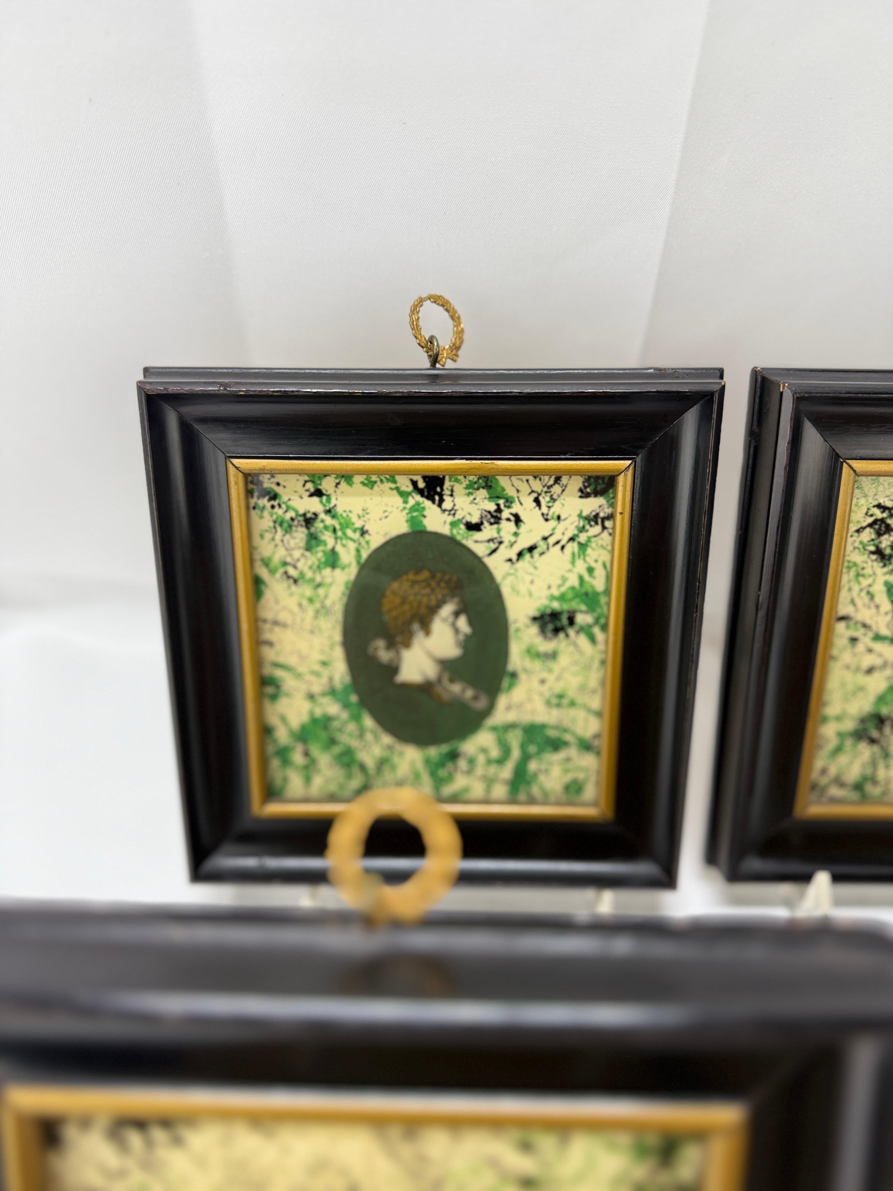 Lote de 6, Bustos Retrato Neoclásico Estilo Grand Tour Percha de Ormolu 4