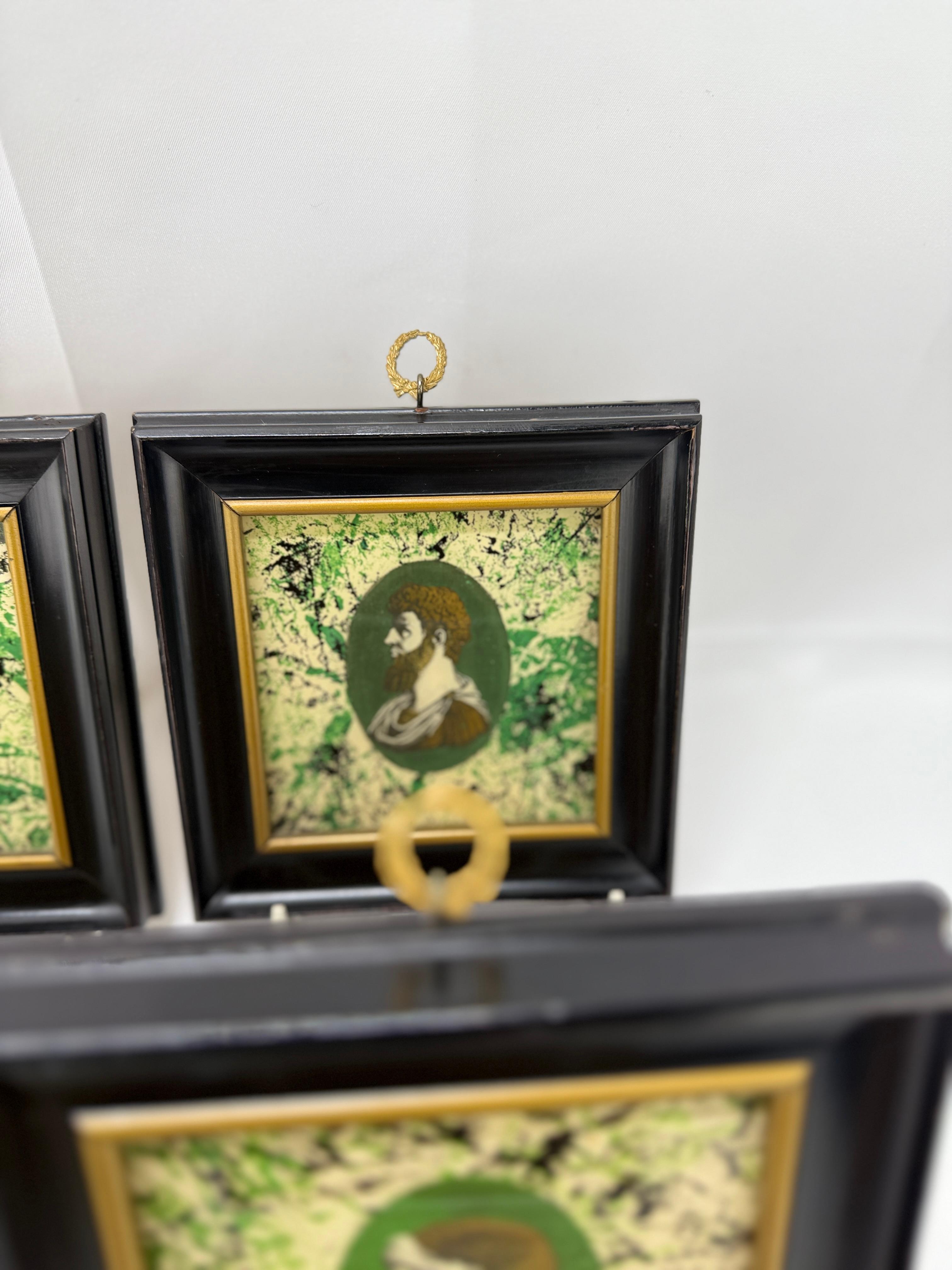 Lote de 6, Bustos Retrato Neoclásico Estilo Grand Tour Percha de Ormolu 5