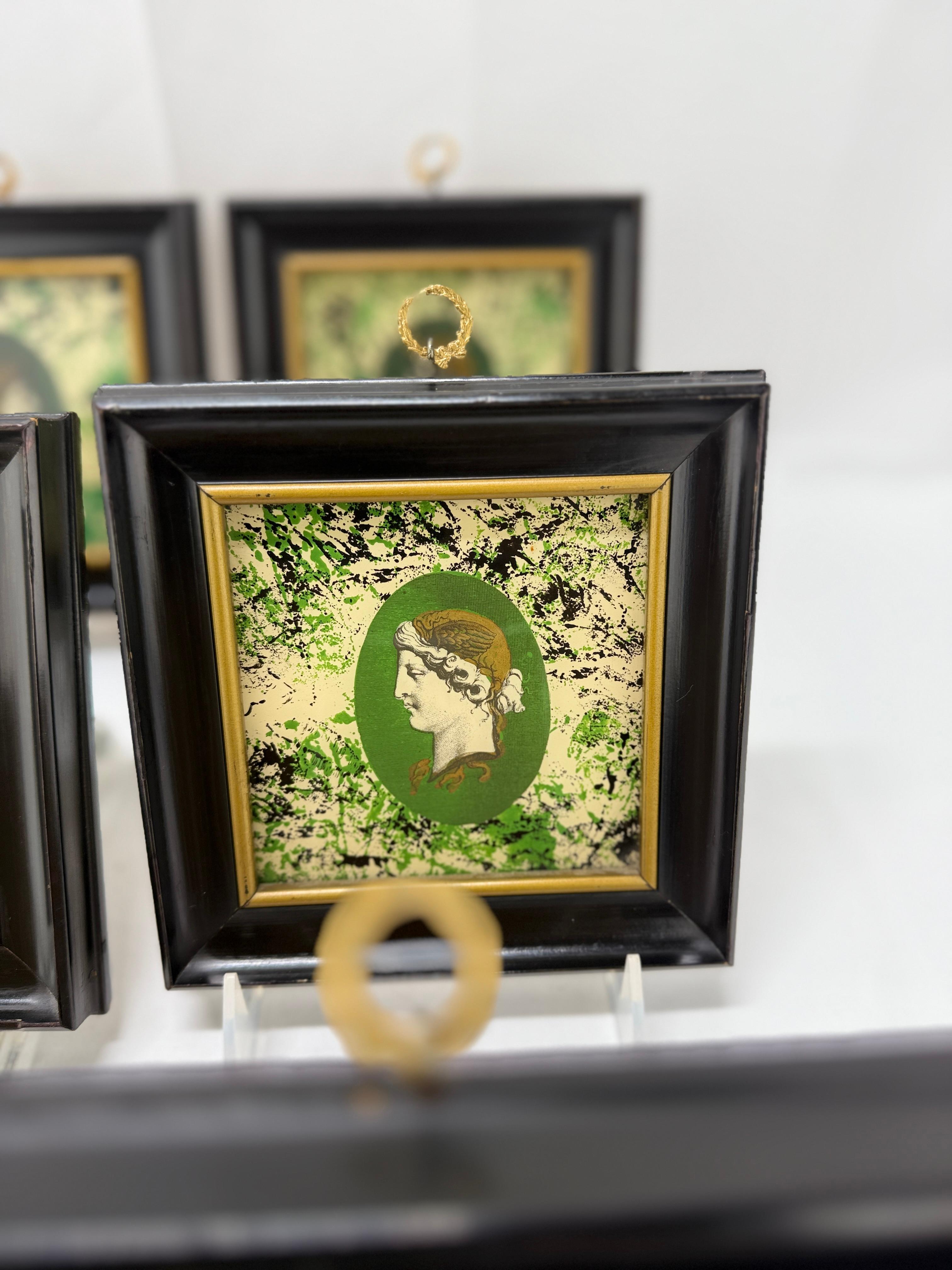 Lote de 6, Bustos Retrato Neoclásico Estilo Grand Tour Percha de Ormolu 2