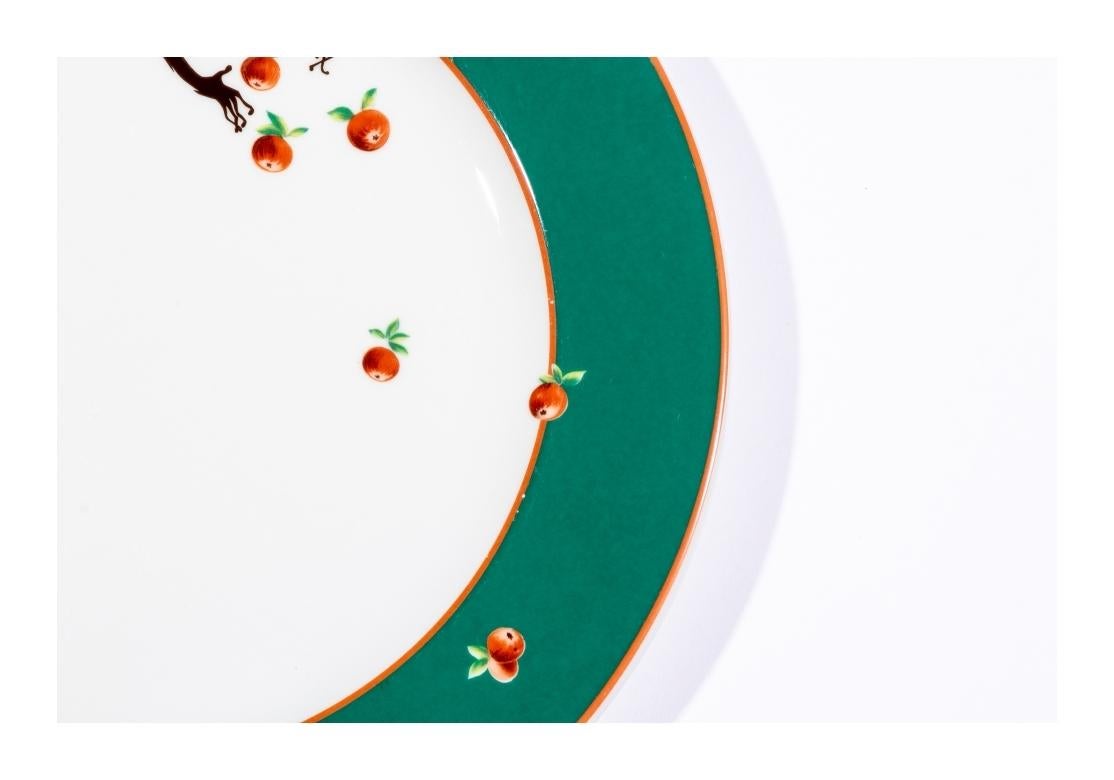 Set di 6 pezzi Greene & Greene, Le Cirque N.Y. Piatto da insalata Bernardaud Limoges personalizzato In condizioni discrete in vendita a Bridgeport, CT