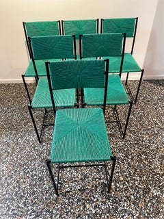 Set of Six Giandomenico Belotti Green 'Paludis' / 150 Model Chairs for Alias
