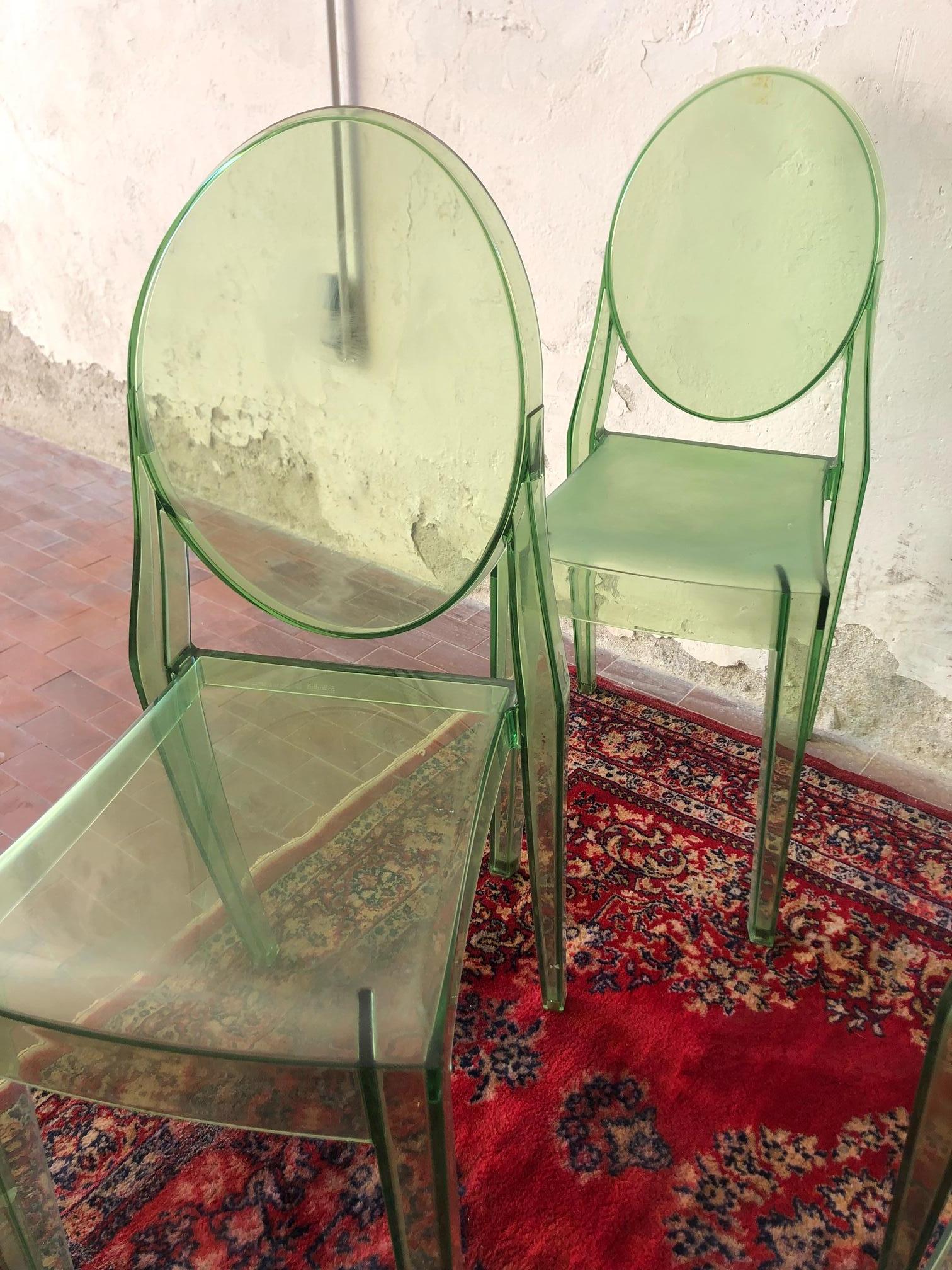 kartell transparent chair