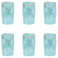 Set di 6 bicchieri da bere Greene & Greene fatti a mano e unici di Murano