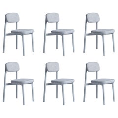 Ensemble de 6 chaises de résidence grises par Kann Design