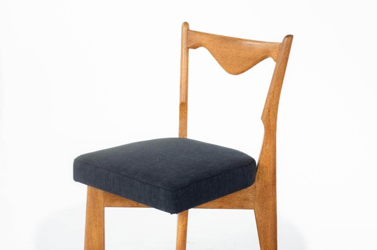 Set of 6 Guillerme and Chambron chairs for Votre Maison, 1950 4