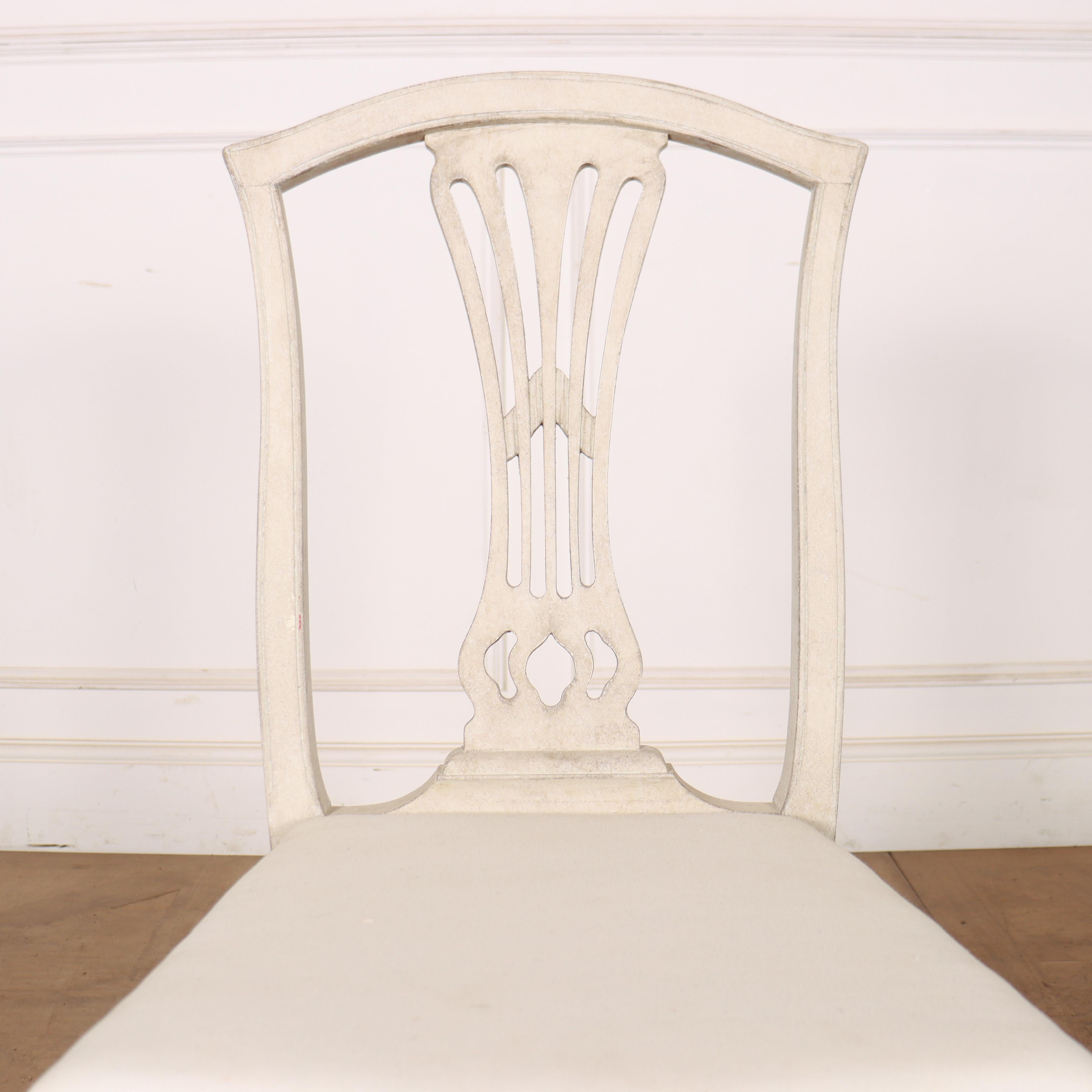 Set di 6 sedie da pranzo in stile gustaviano in vendita 4