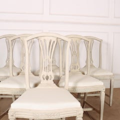 Set of 6 Gustavian Style Dining Chairs