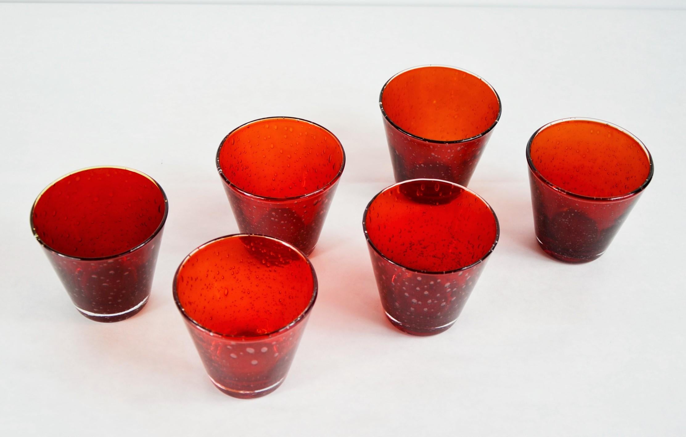 hand blown drinking glasses