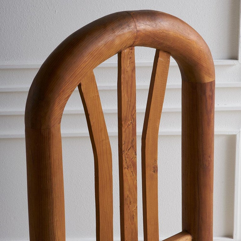 Set of 6 Hand Carved Wooden Dining Chairs at 1stDibs