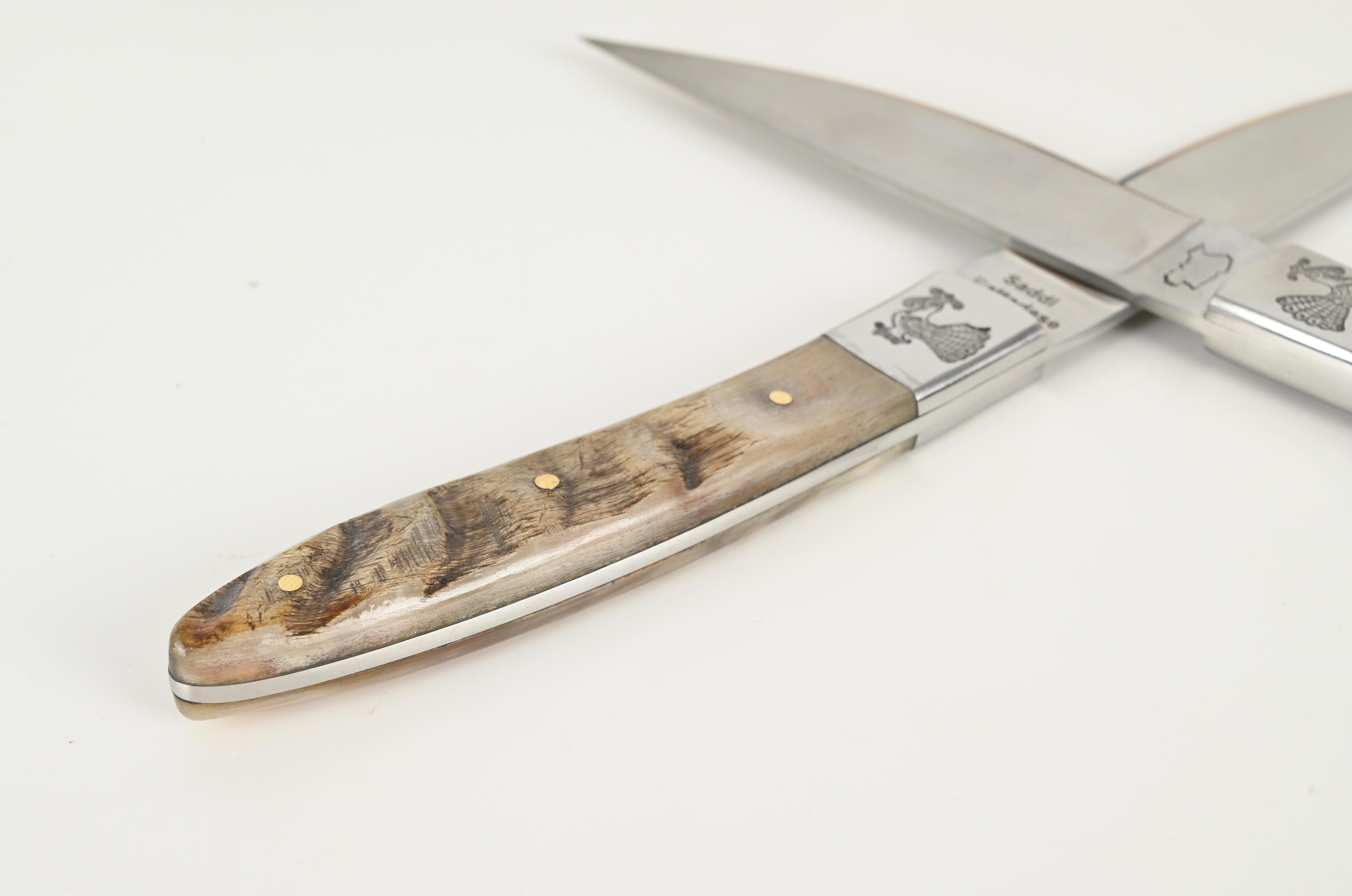 Set of 6 Hand-Made Italian Pattada Knives, Italy, Sardinia 1990s For Sale 9