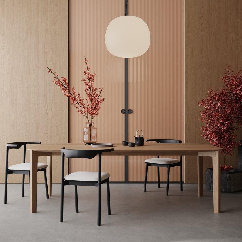 Set di 6 sedie da pranzo in legno di noce lavorate a mano in stile moderno scandinavo in vendita 5
