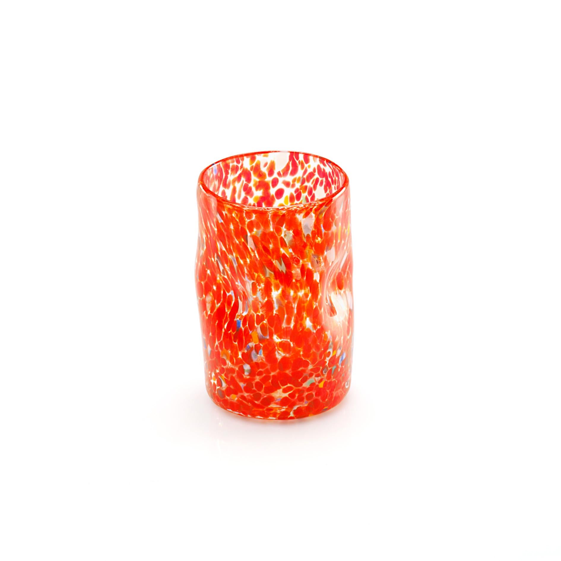 Set of 6 Handmade Unique Goto Murano Drinking Glasses For Sale 2