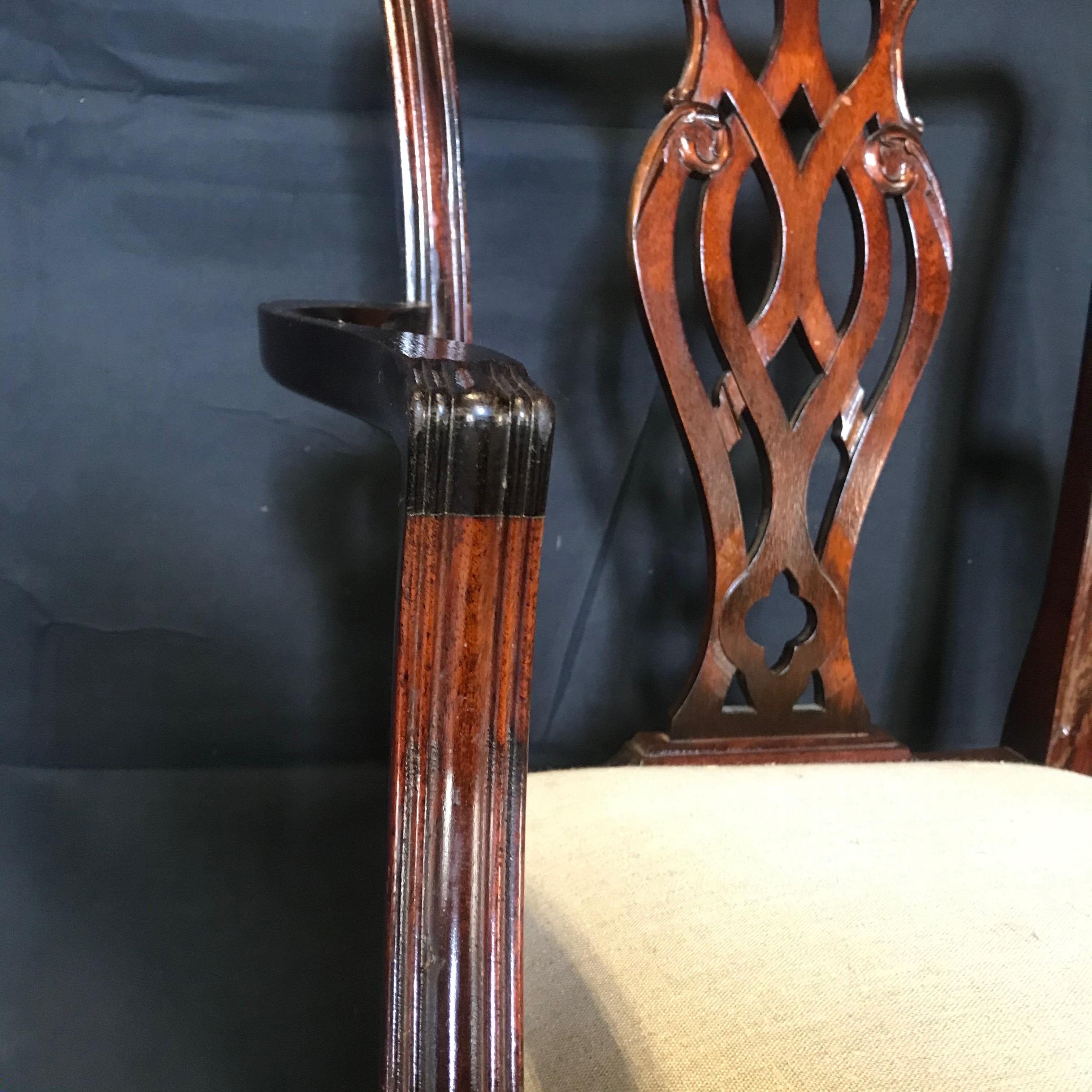 chippendale style chairs