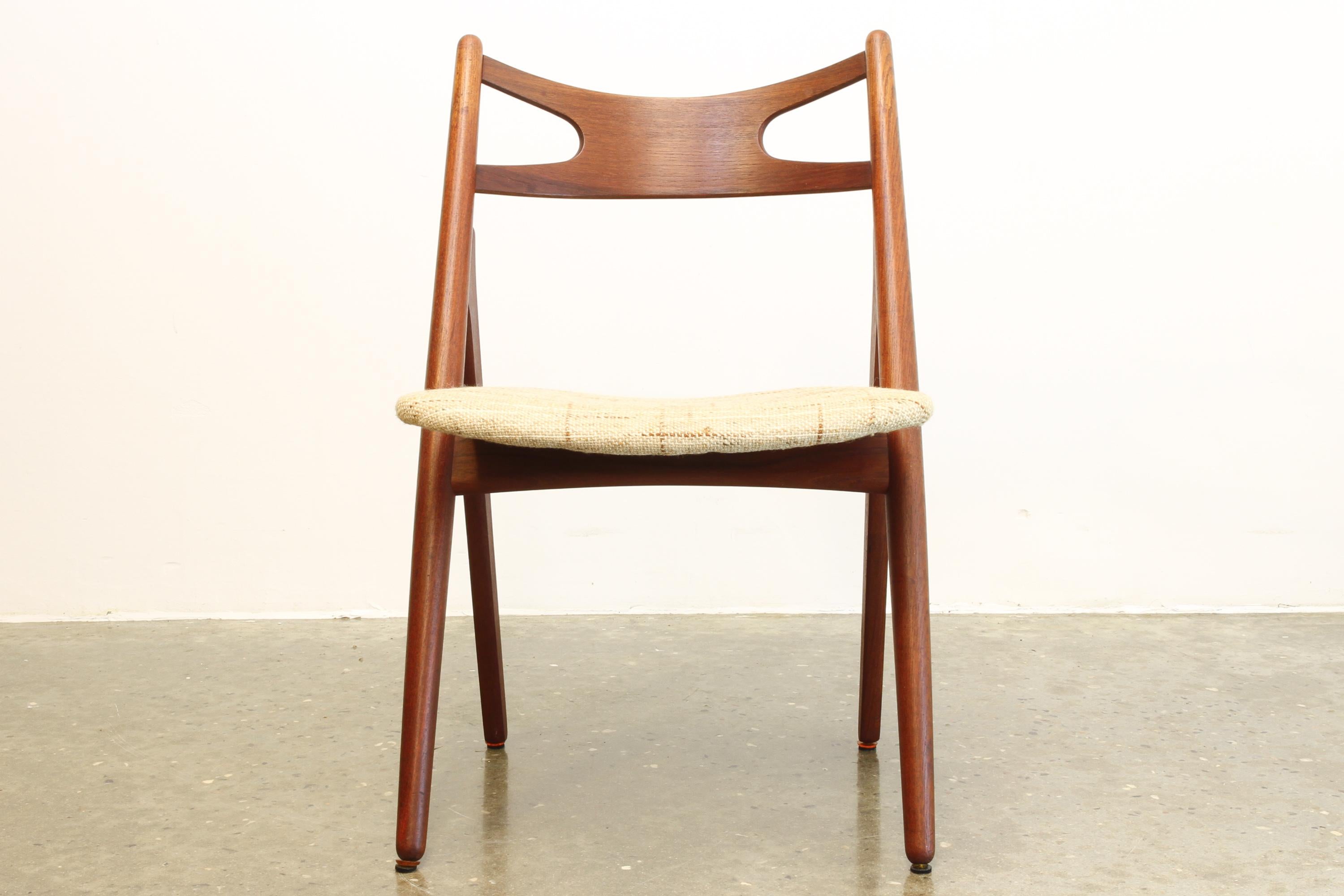 Mid-20th Century Set of 6 Hans J. Wegner Sawbuck Chair CH 29 in Teak for Carl Hansen, 1960s