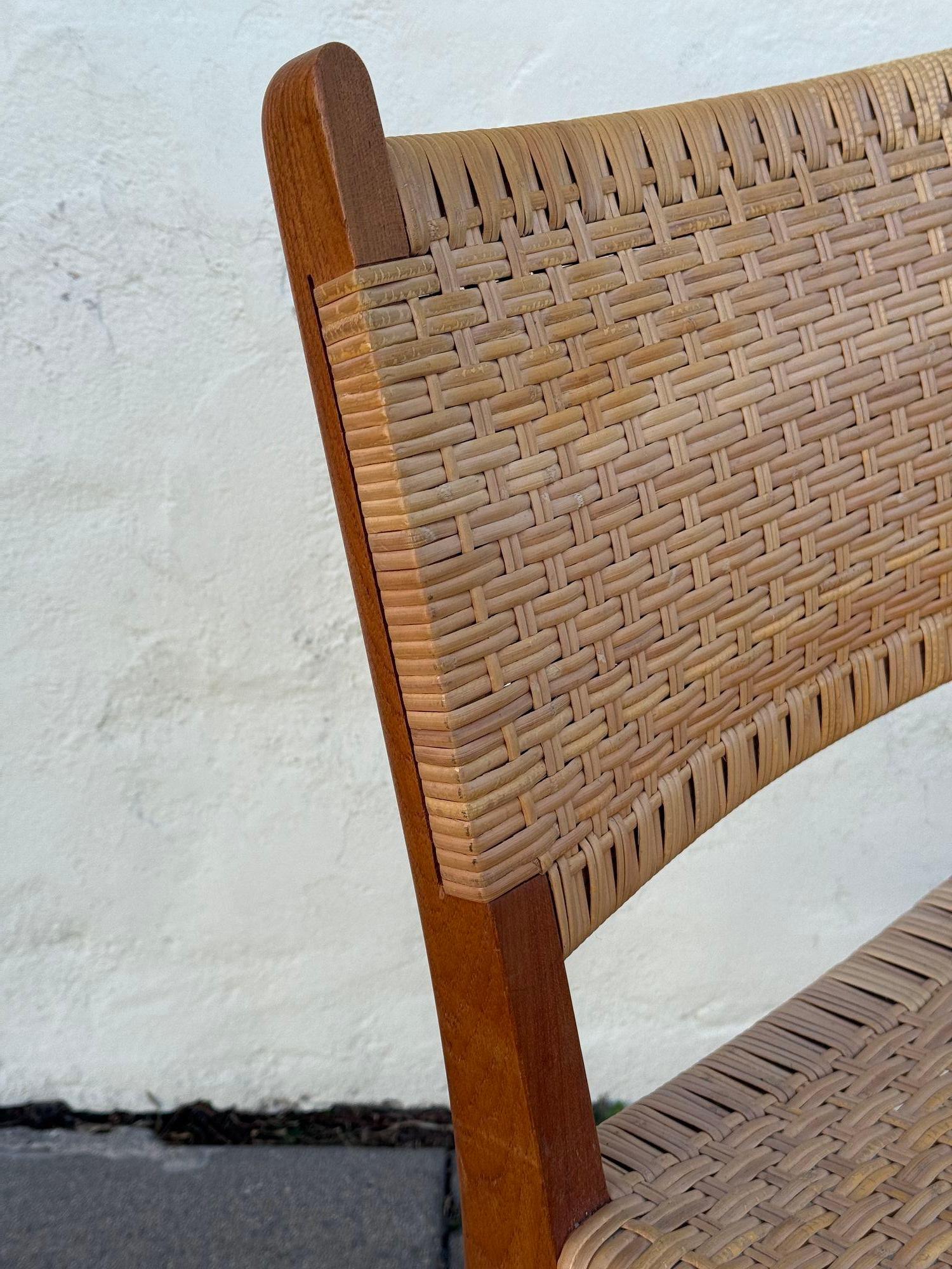 Canna Set di 6 sedie da pranzo Hans Wegner CH-31 in vendita