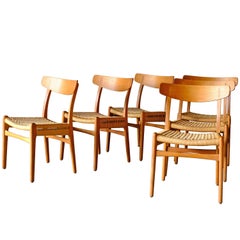 Set of 6 Hans Wegner Chairs