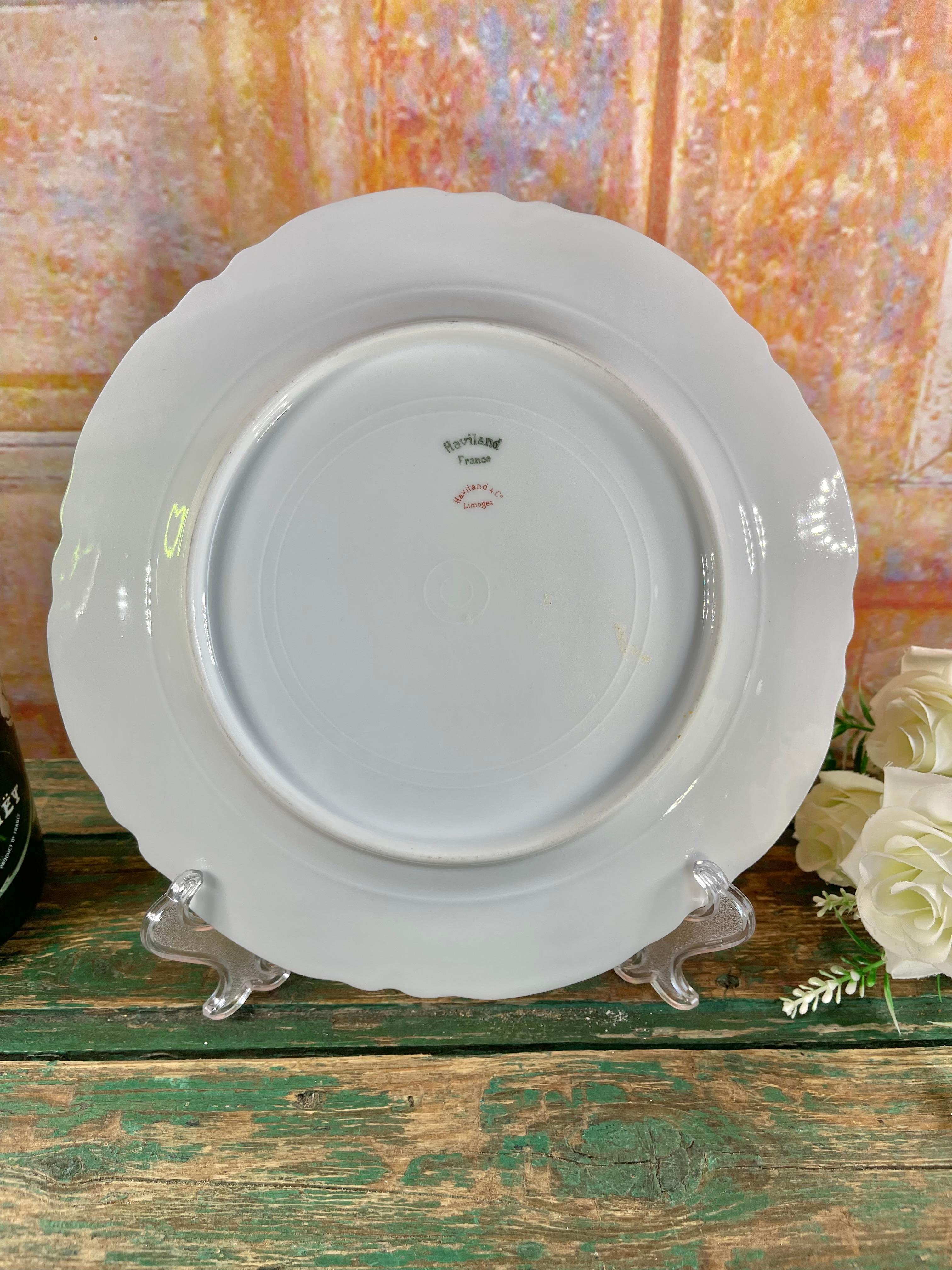 Lote de 6 platos llanos Haviland Limoges 