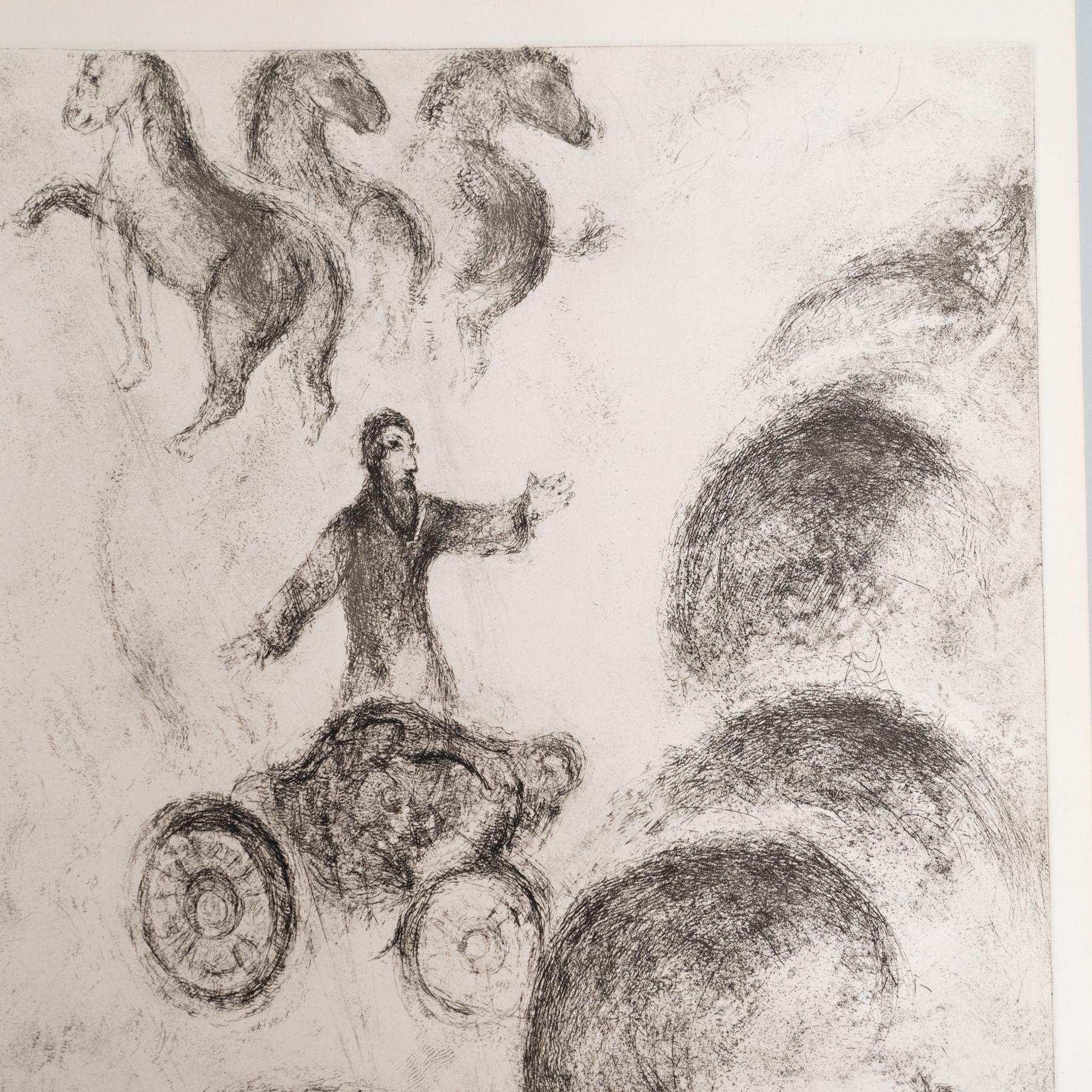 Conjunto de 6 grabados en heliograbado de Marc Chagall de su icónica serie bíblica en venta 3