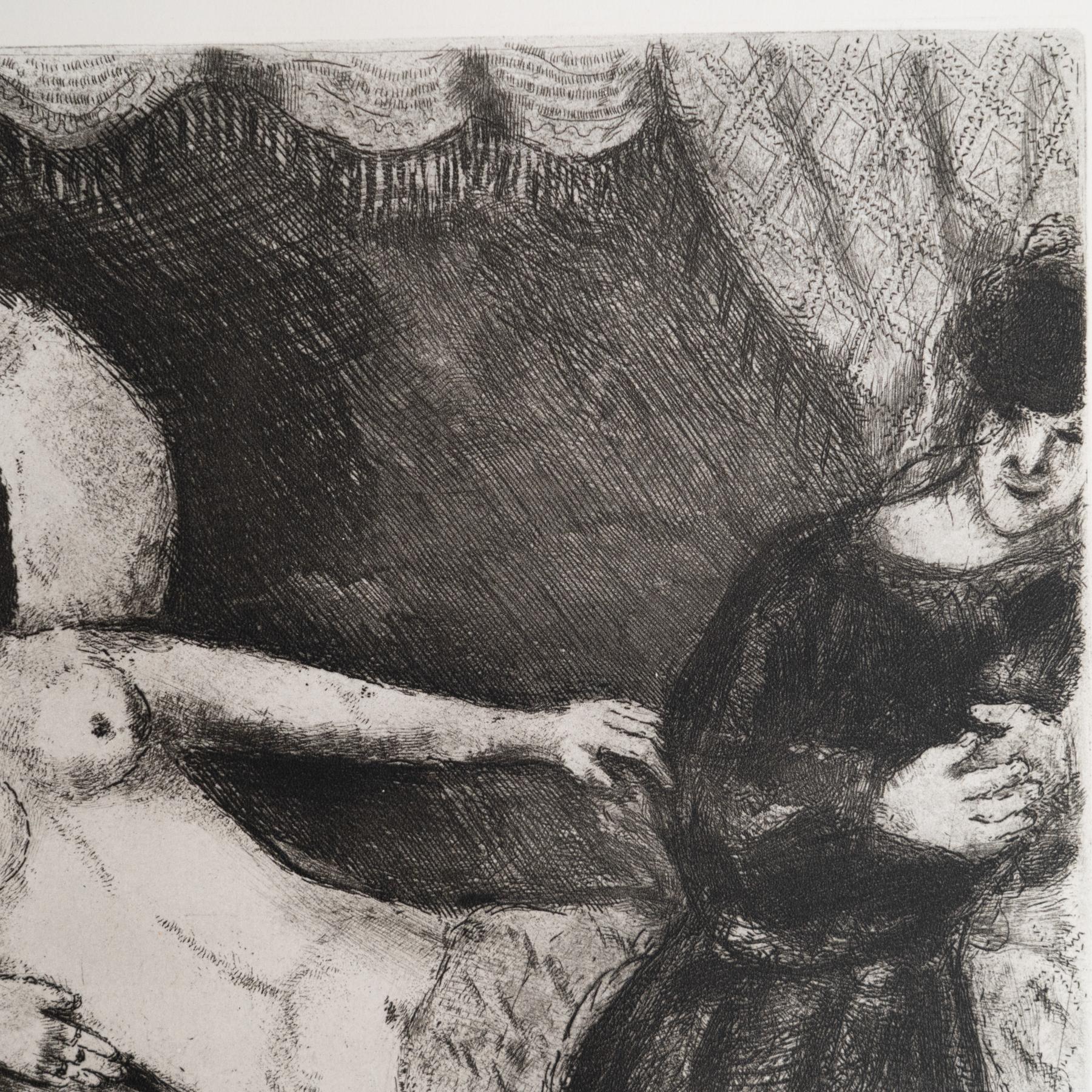 Conjunto de 6 grabados en heliograbado de Marc Chagall de su icónica serie bíblica en venta 6