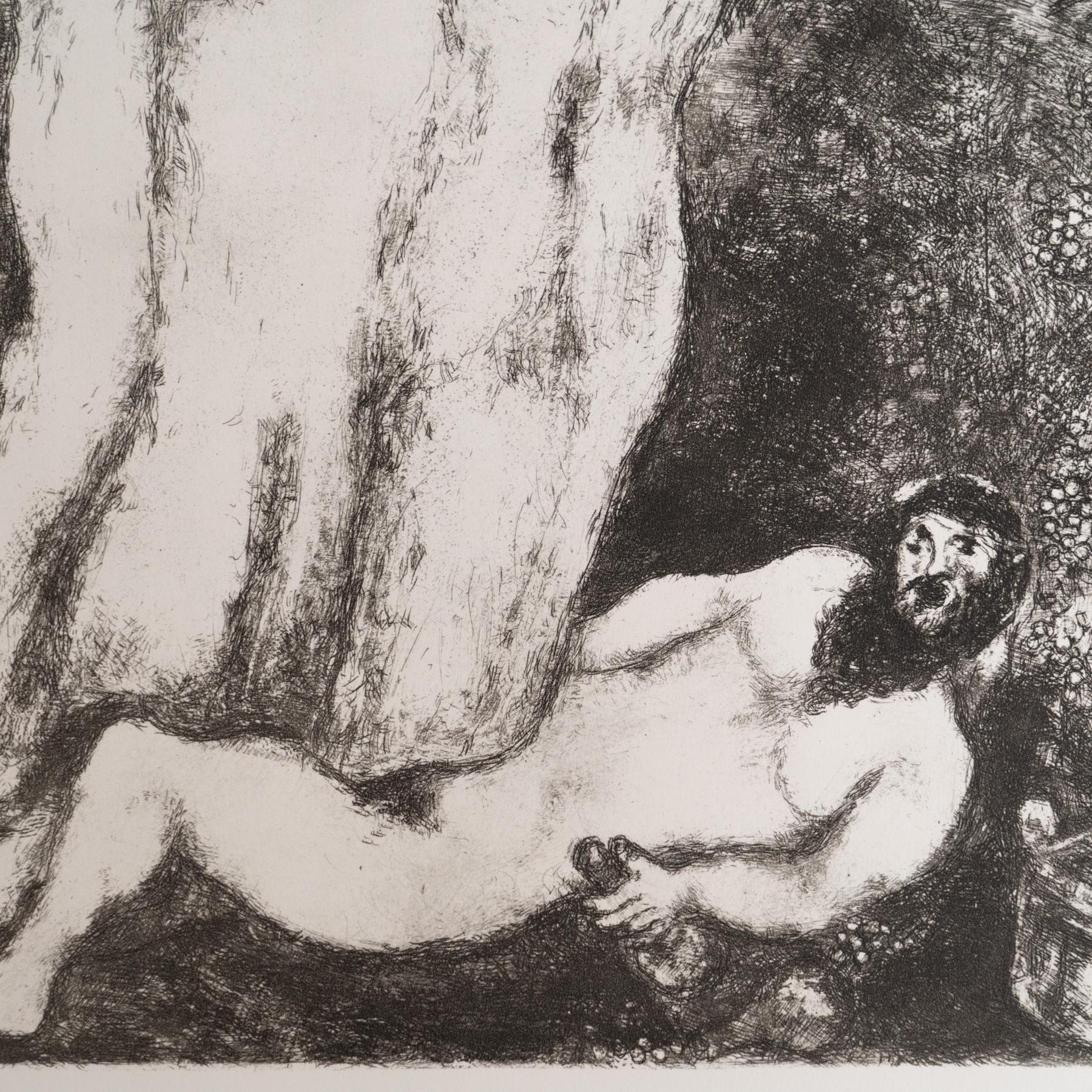 Conjunto de 6 grabados en heliograbado de Marc Chagall de su icónica serie bíblica en venta 7