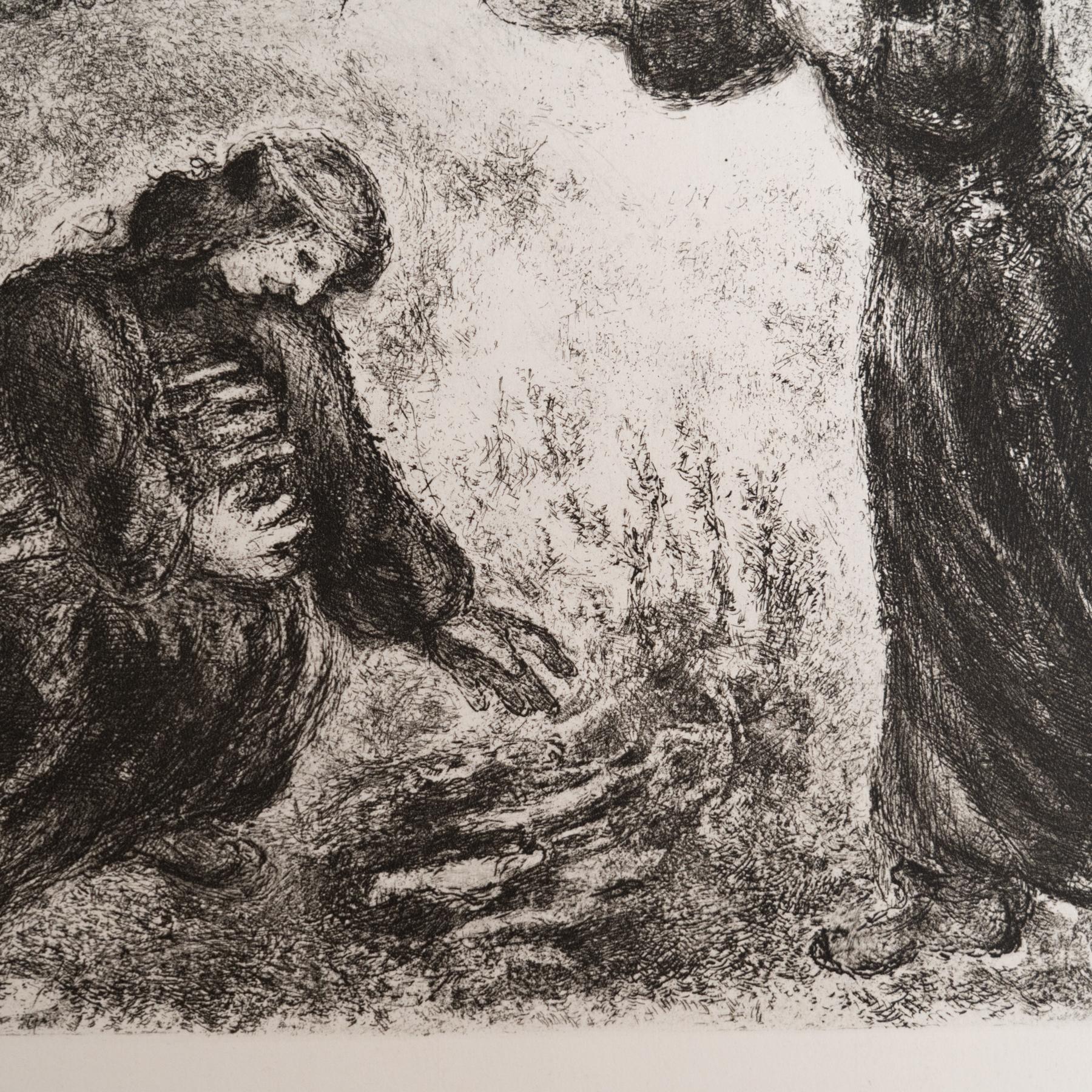 Conjunto de 6 grabados en heliograbado de Marc Chagall de su icónica serie bíblica Francés en venta