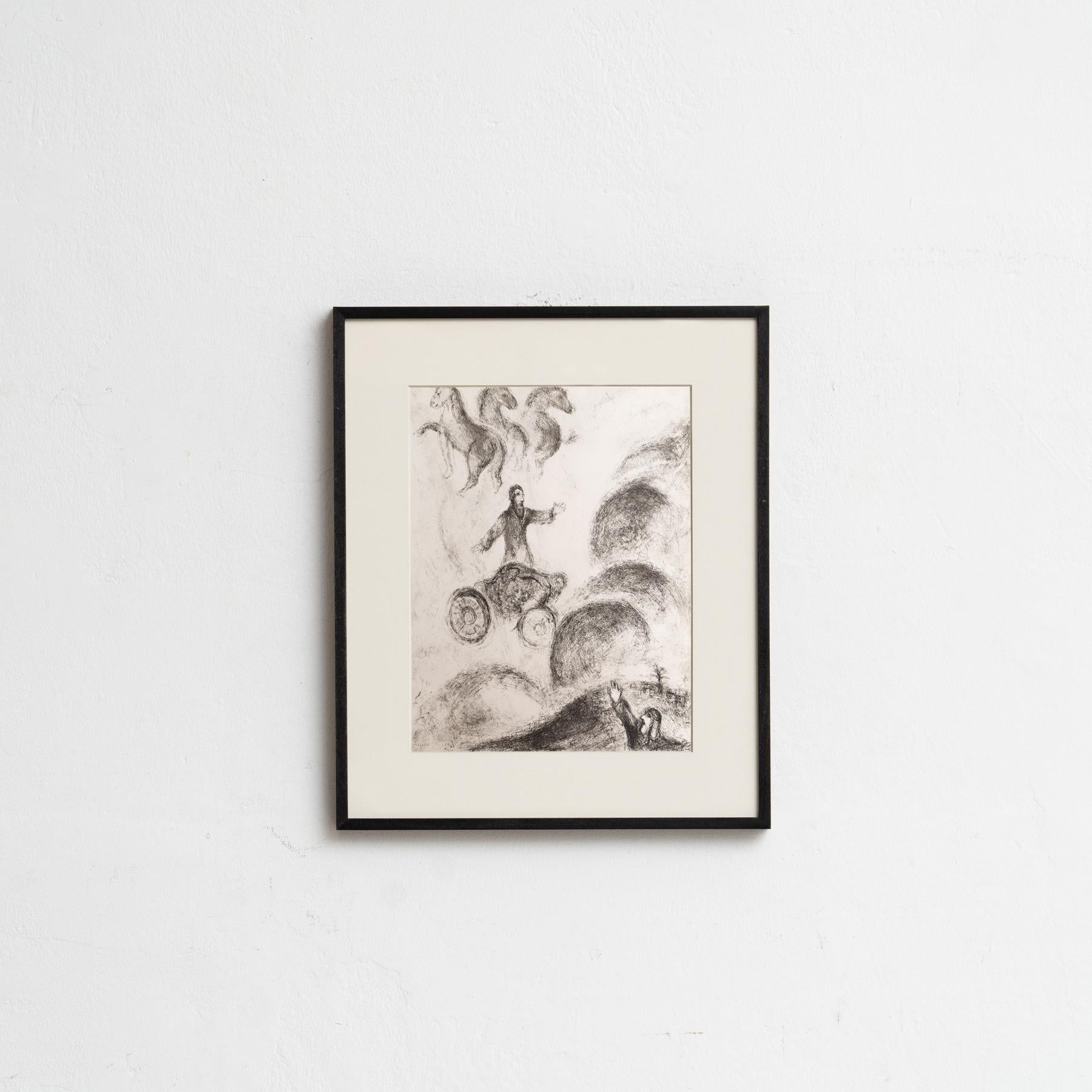 Conjunto de 6 grabados en heliograbado de Marc Chagall de su icónica serie bíblica en venta 2