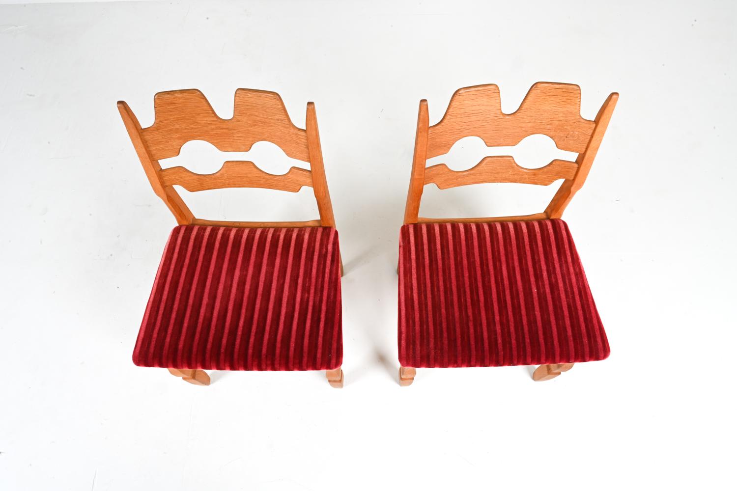 Set of '6' Henning Kjærnulf Razorblade Dining Chairs, c. 1960's 2