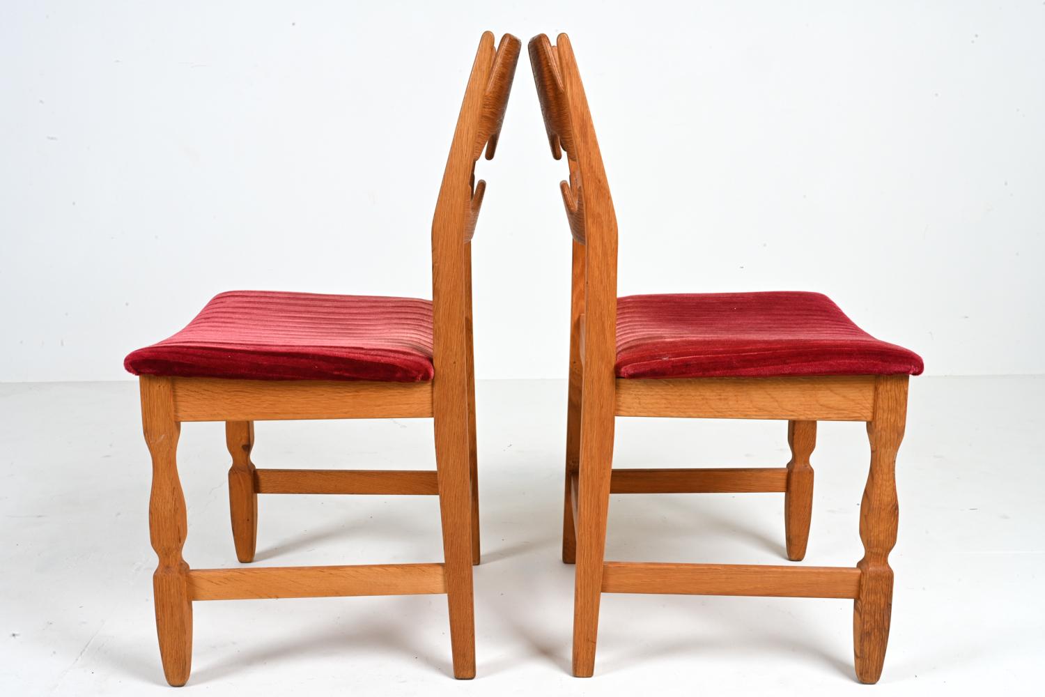 Set of '6' Henning Kjærnulf Razorblade Dining Chairs, c. 1960's 5