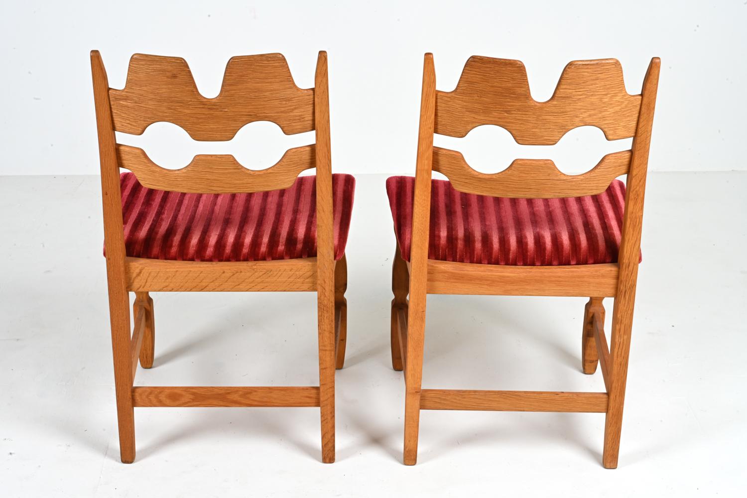 Set of '6' Henning Kjærnulf Razorblade Dining Chairs, c. 1960's 6