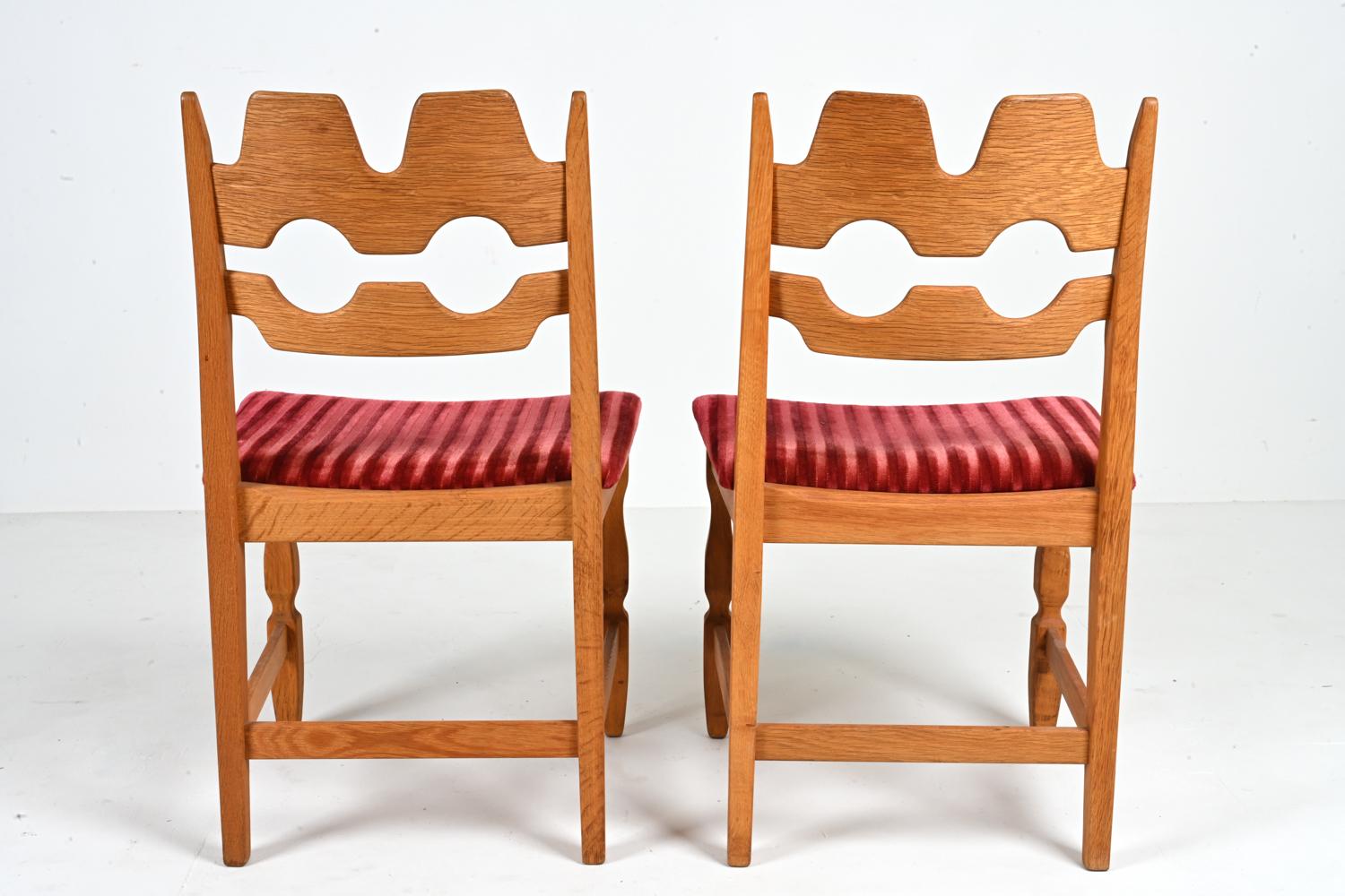 Set of '6' Henning Kjærnulf Razorblade Dining Chairs, c. 1960's 7