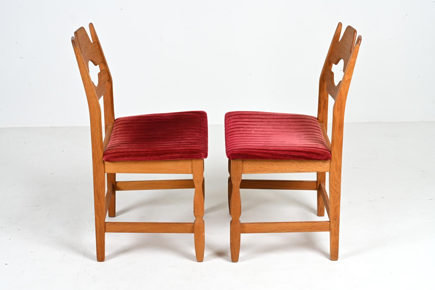 Set of '6' Henning Kjærnulf Razorblade Dining Chairs, c. 1960's 8