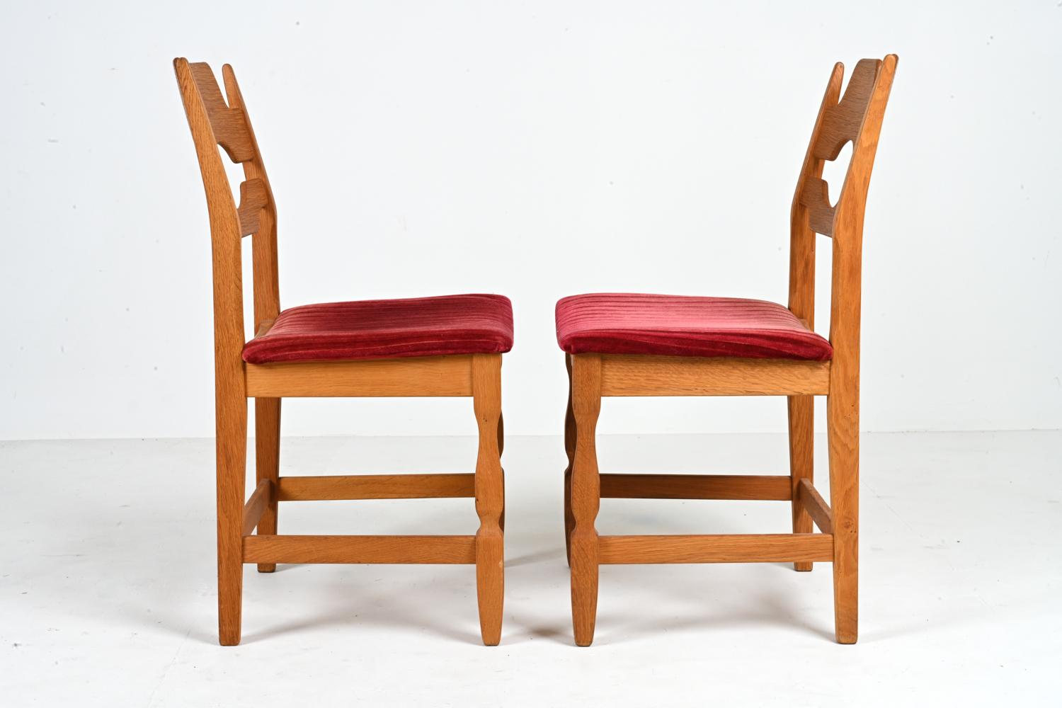 Set of '6' Henning Kjærnulf Razorblade Dining Chairs, c. 1960's 9